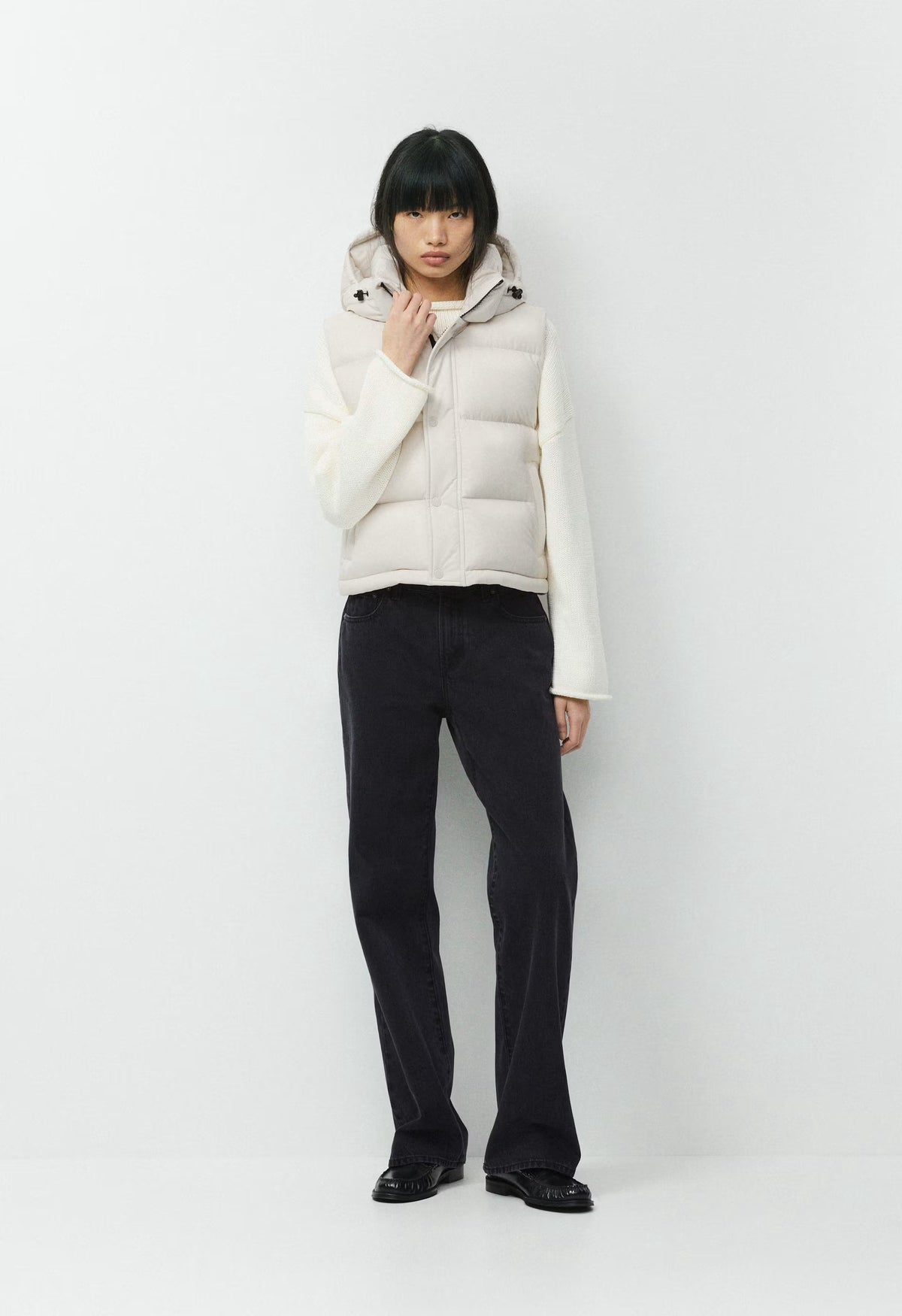 The Super Puff™ Shorty Vest - cliMATTE™ - MATTE PEARL