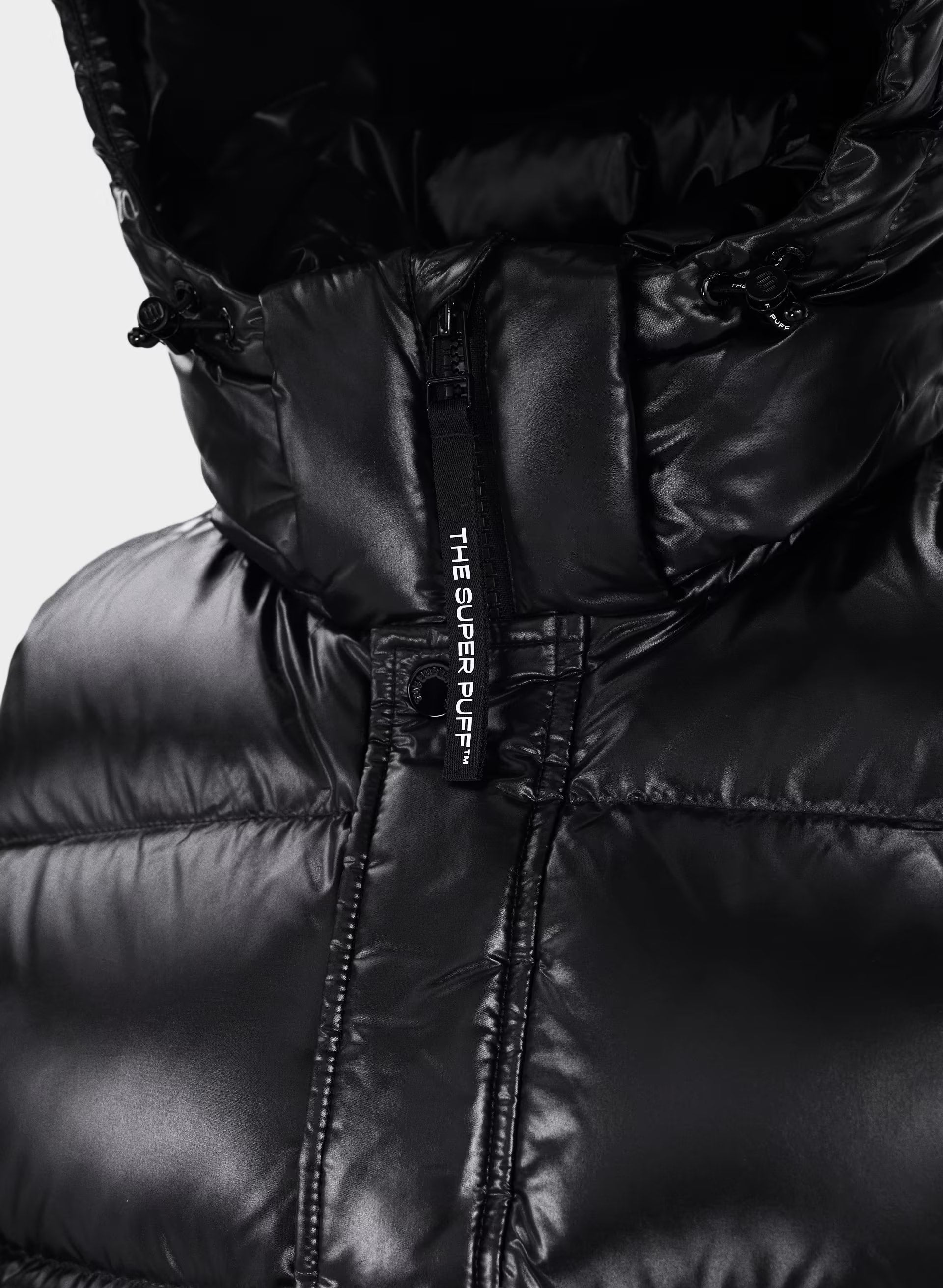 The Super Puff™ Shorty Vest - Hi-Gloss - BLACK
