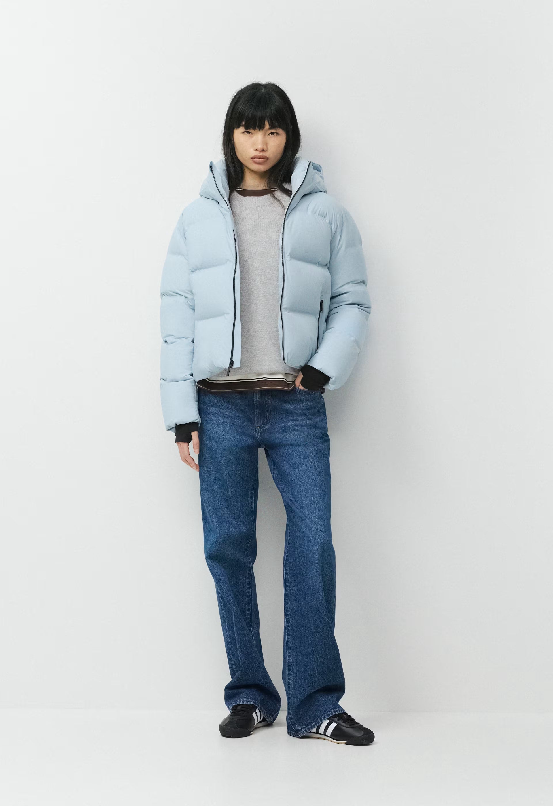 The Super Puff₂O™ Shorty - Rainstop™ - DEW BLUE