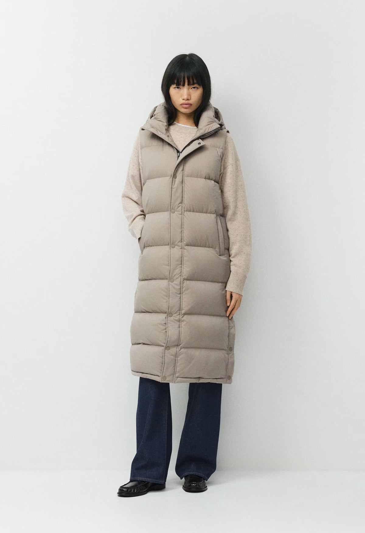 The Super Puff™ Long Vest - cliMATTE™ - MODERN TAUPE