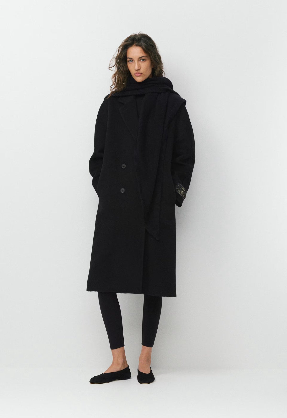 The Slouch™ Coat - (Re)Camel Wool - BLACK