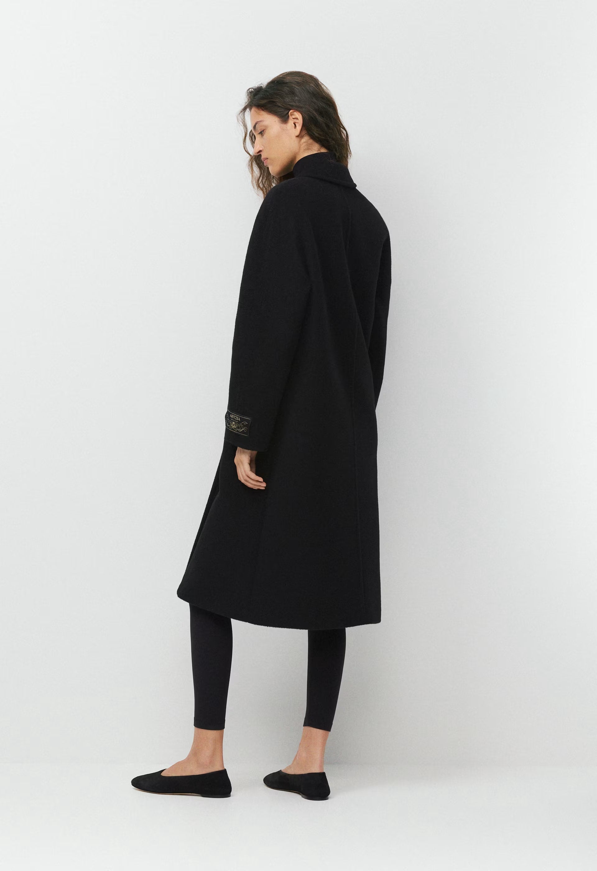 The Slouch™ Coat - (Re)Camel Wool - BLACK