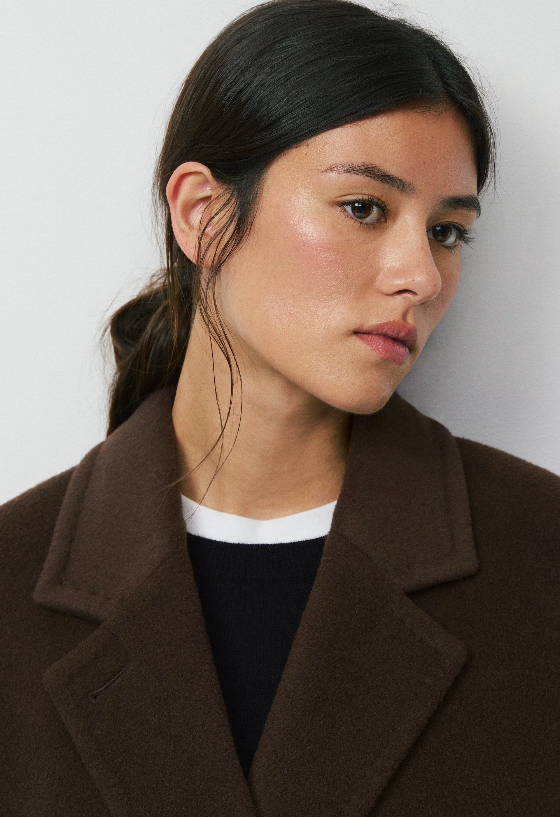 The Slouch™ Coat - (Re)Camel Wool - BLACK
