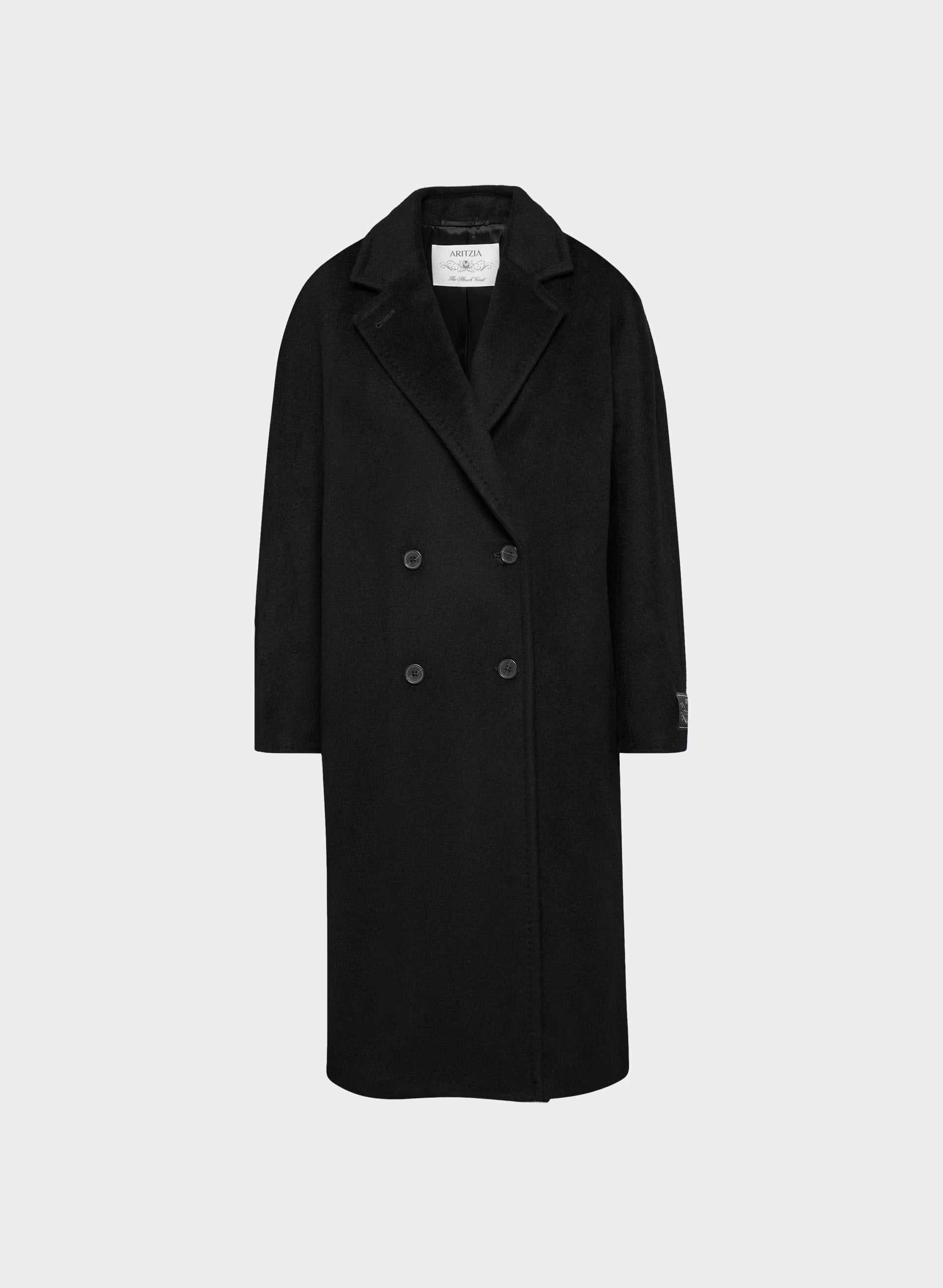 The Slouch™ Coat - (Re)Camel Wool - BLACK