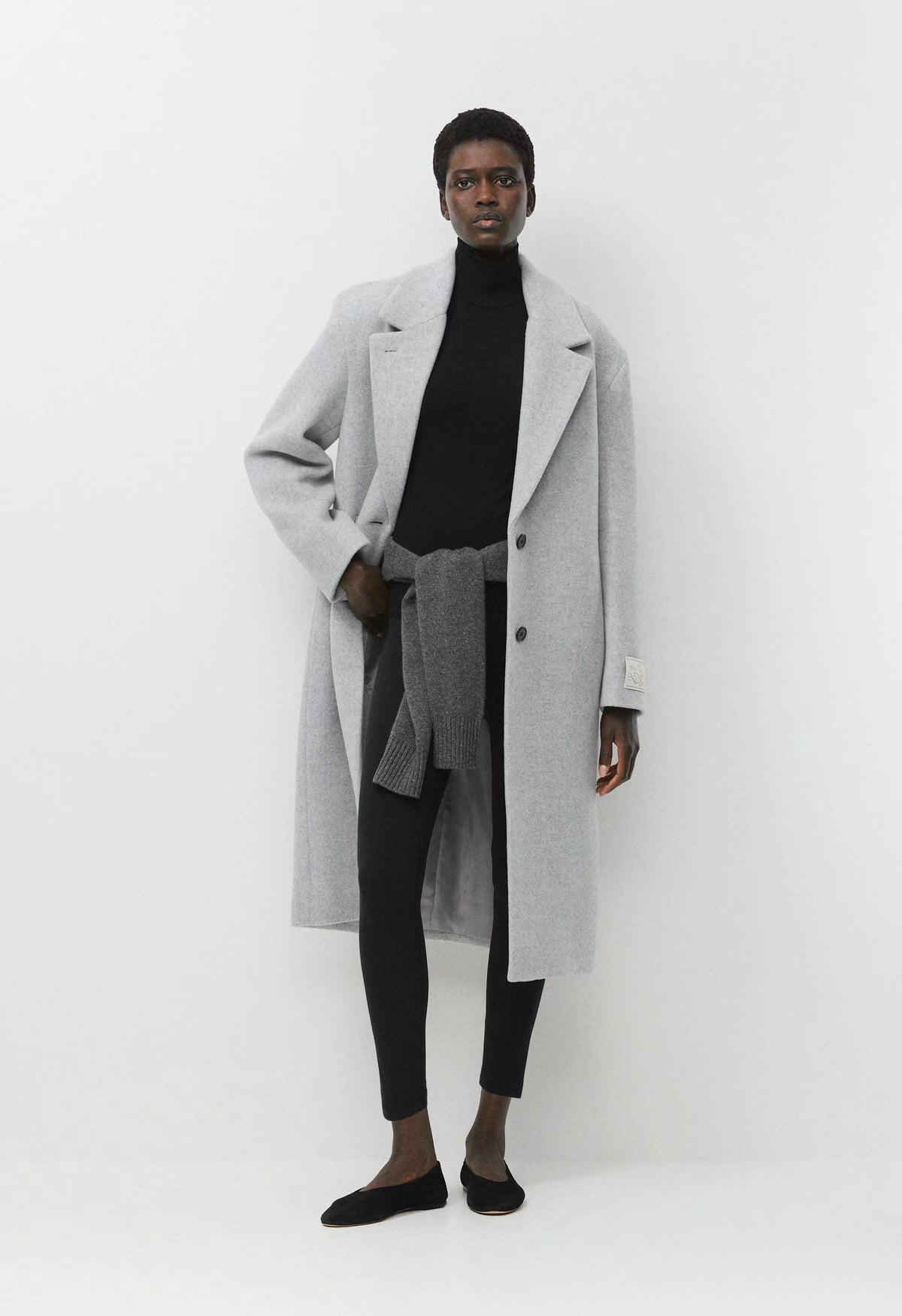The Only Coat - Soft Wool Cashmere - HEATHER LIGHT GREY