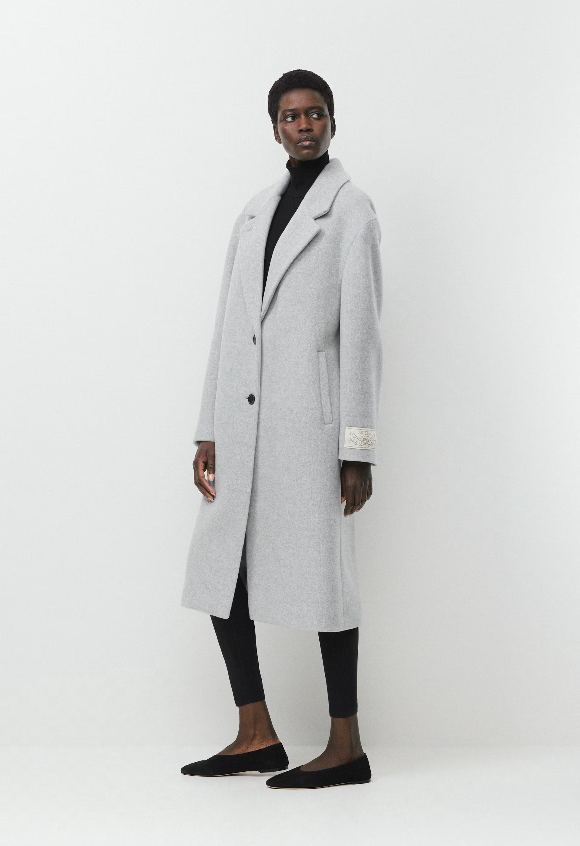The Only Coat - Soft Wool Cashmere - HEATHER LIGHT GREY