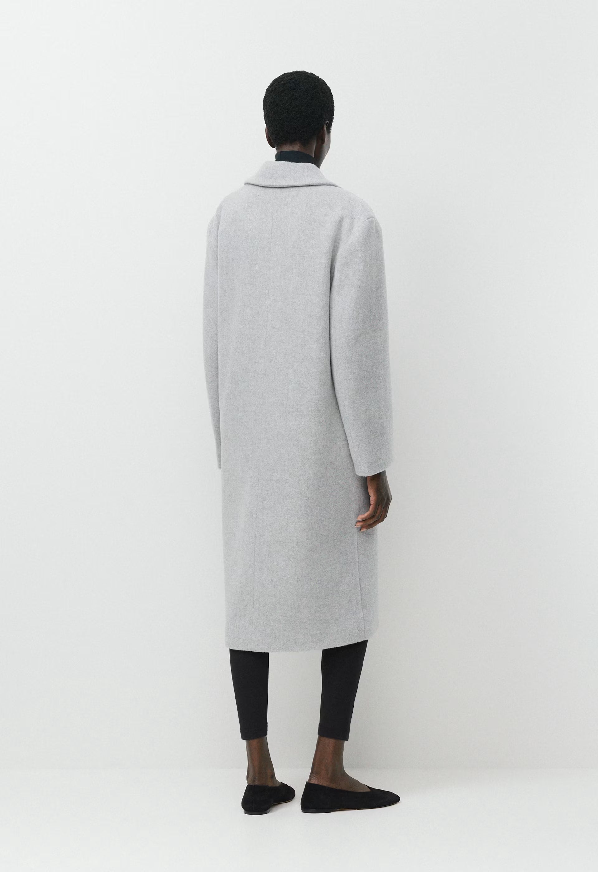 The Only Coat - Soft Wool Cashmere - HEATHER LIGHT GREY