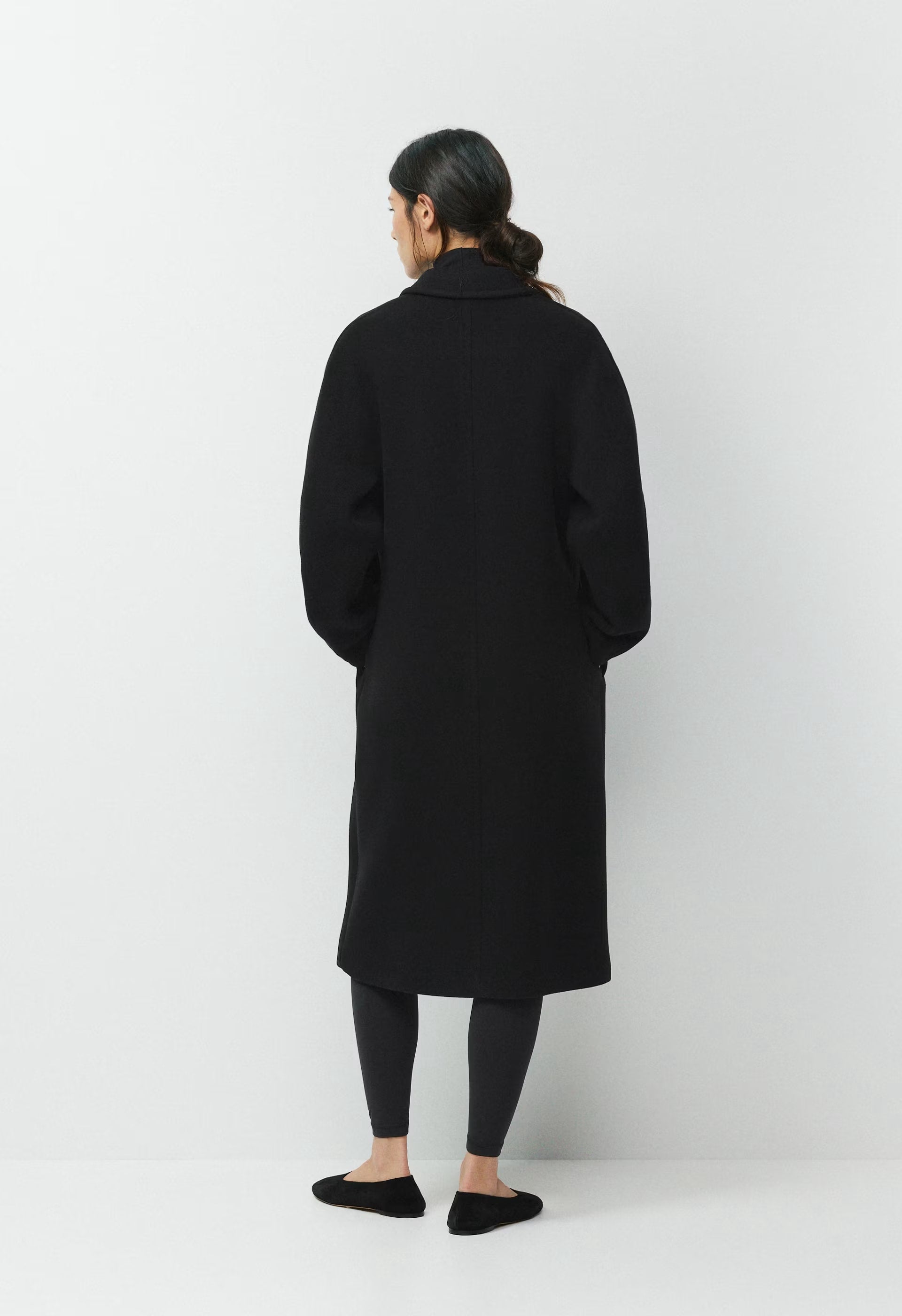 The Slouch™ Coat - Soft Wool Cashmere - BLACK