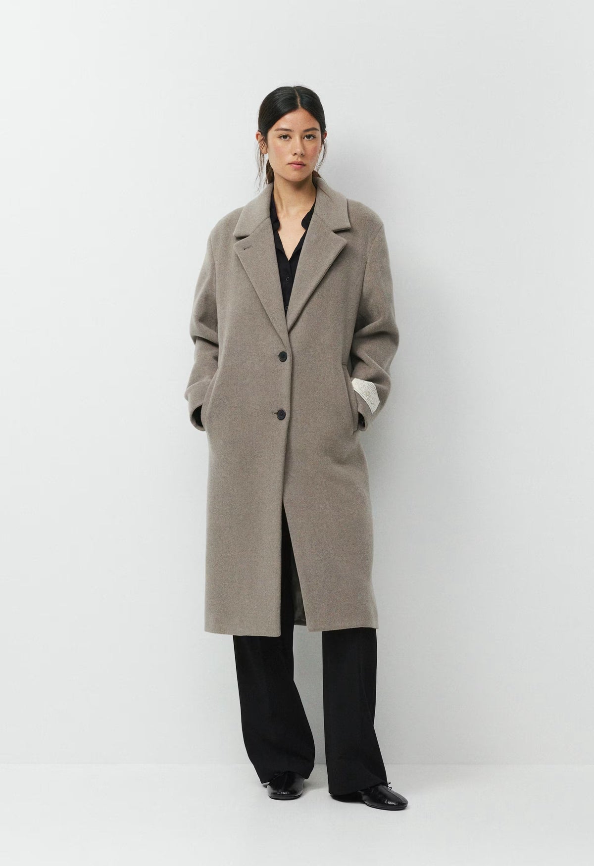 The Only Coat - Soft Wool Cashmere - HEATHER NOMAD TAUPE