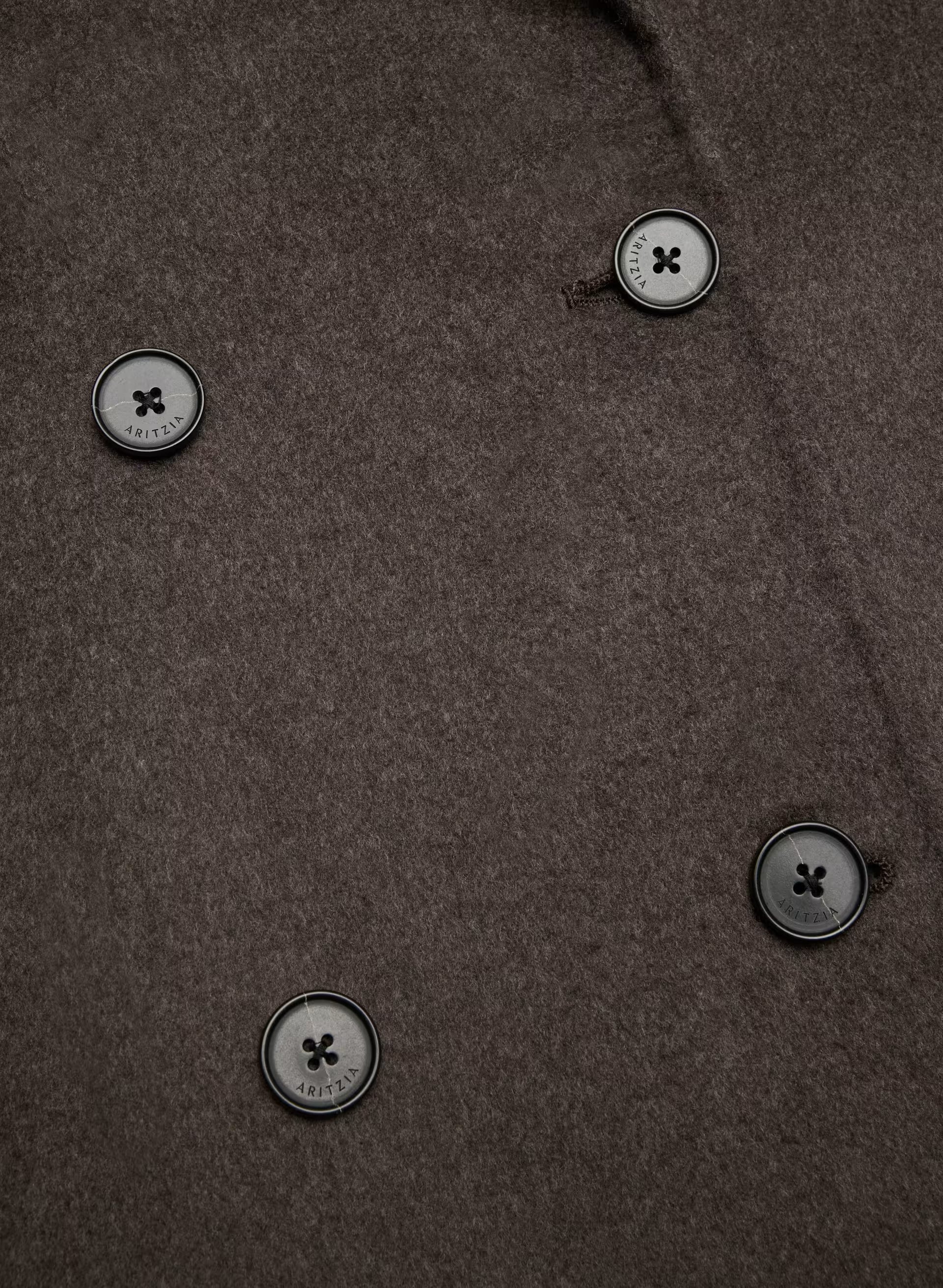The Slouch™ Double-Faced Coat - Luxe (Re)Wool - SOOT