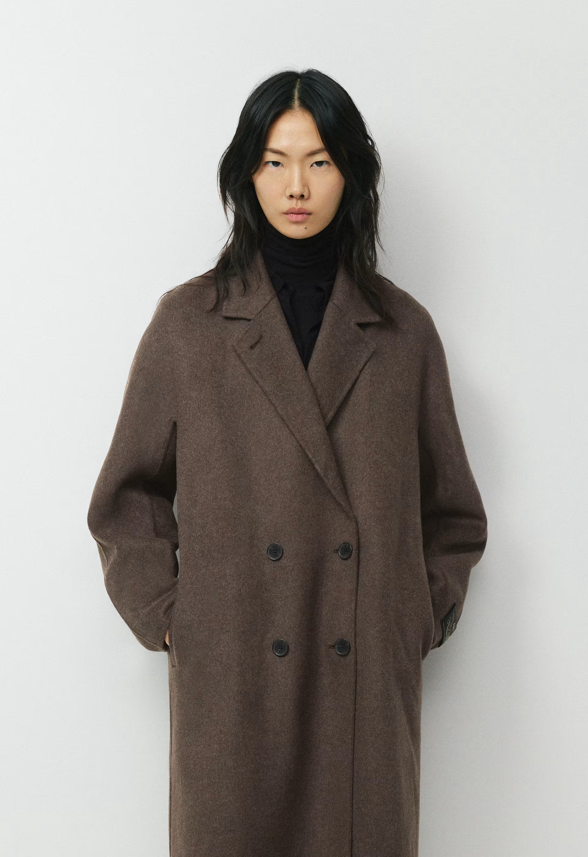 The Slouch™ Double-Faced Coat - Luxe (Re)Wool - SOOT
