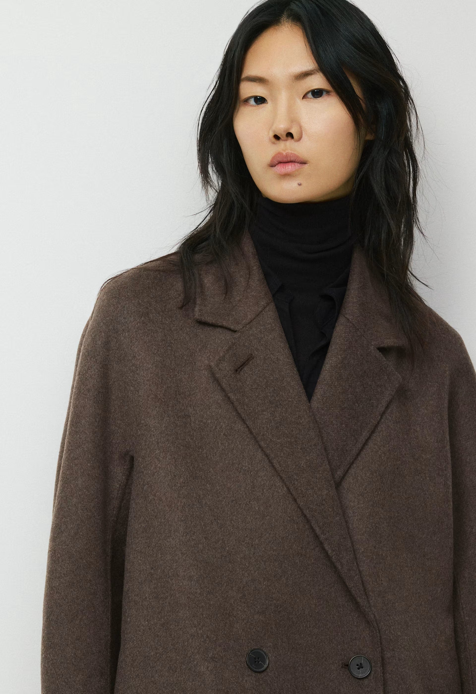 The Slouch™ Double-Faced Coat - Luxe (Re)Wool - SOOT