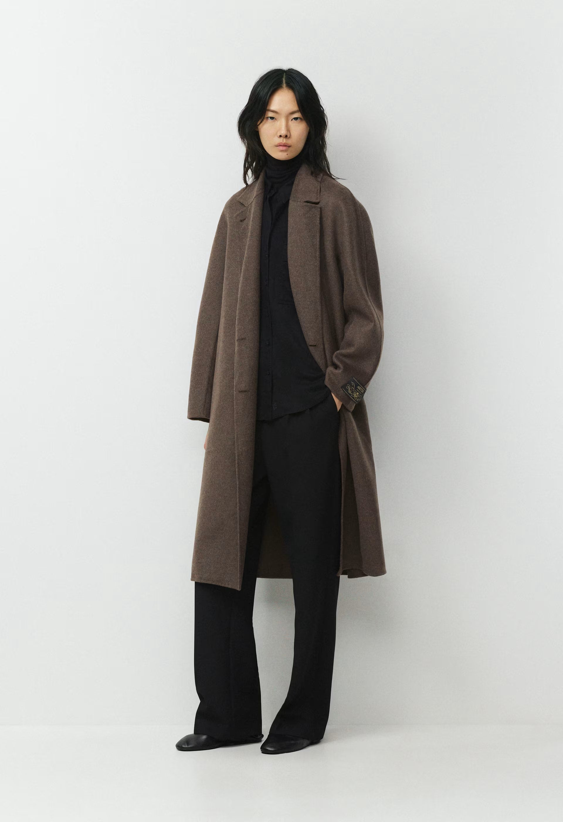 The Slouch™ Double-Faced Coat - Luxe (Re)Wool - SOOT