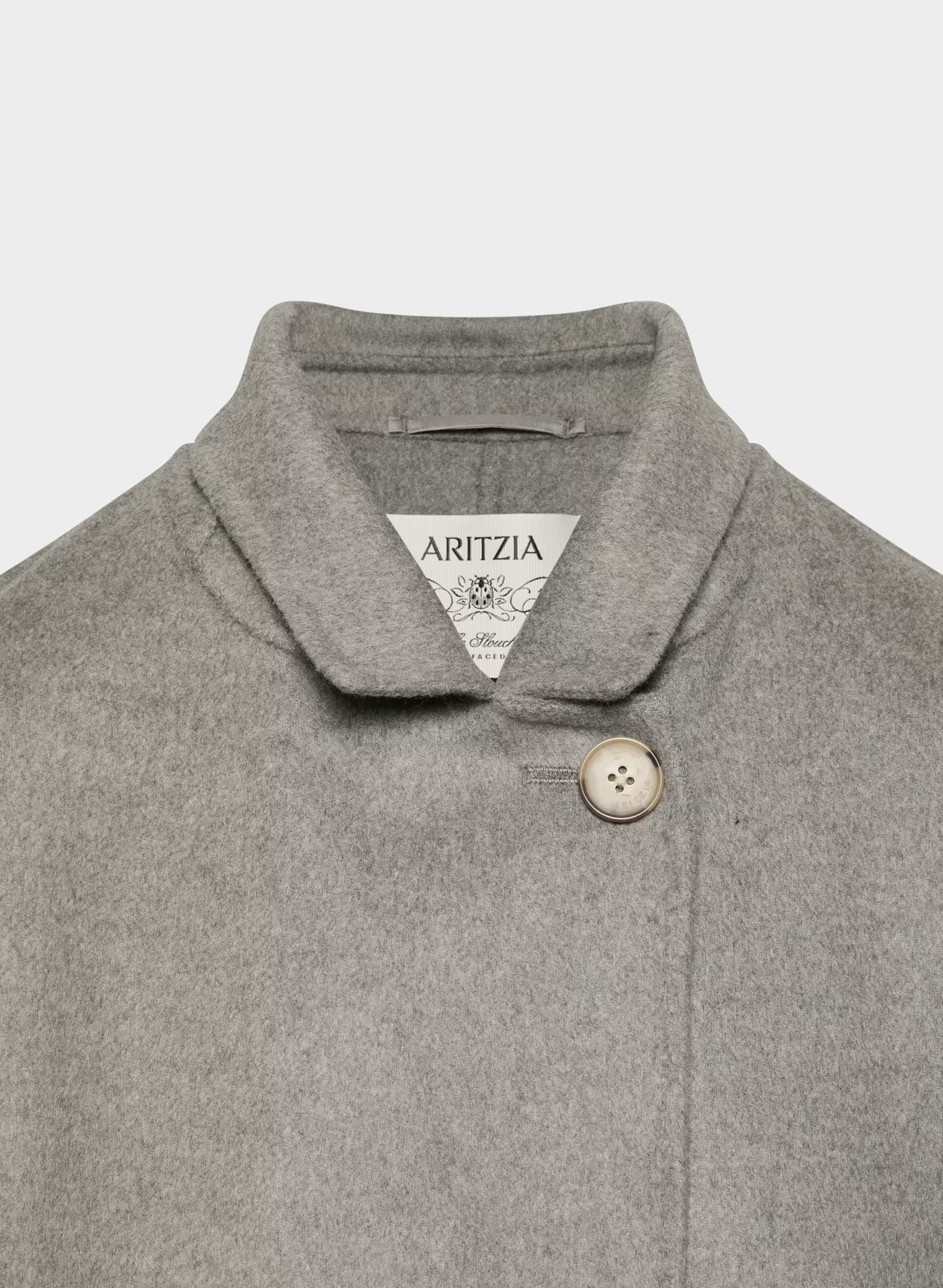 The Slouch™ Double-Faced Coat - Luxe (Re)Wool - HEATHER DARK TAUPE