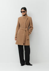 The Connor Coat - Soft Wool Cashmere - GOLDEN BROWN