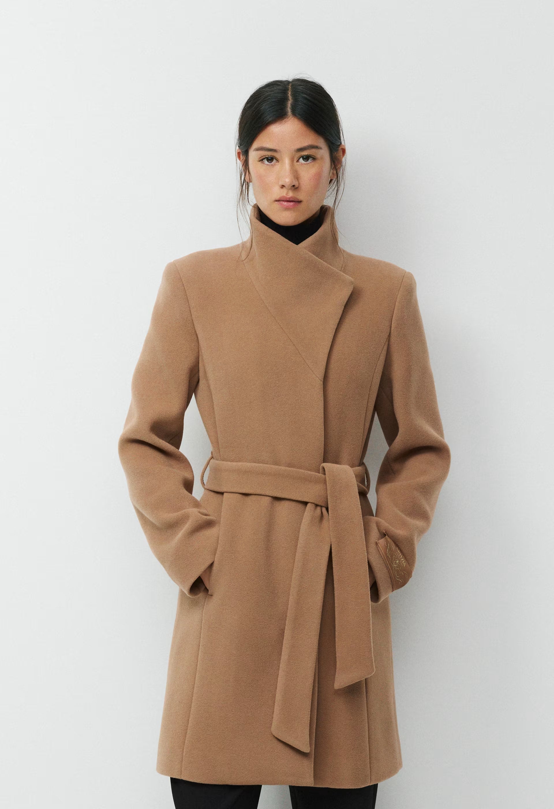 The Connor Coat - Soft Wool Cashmere - GOLDEN BROWN