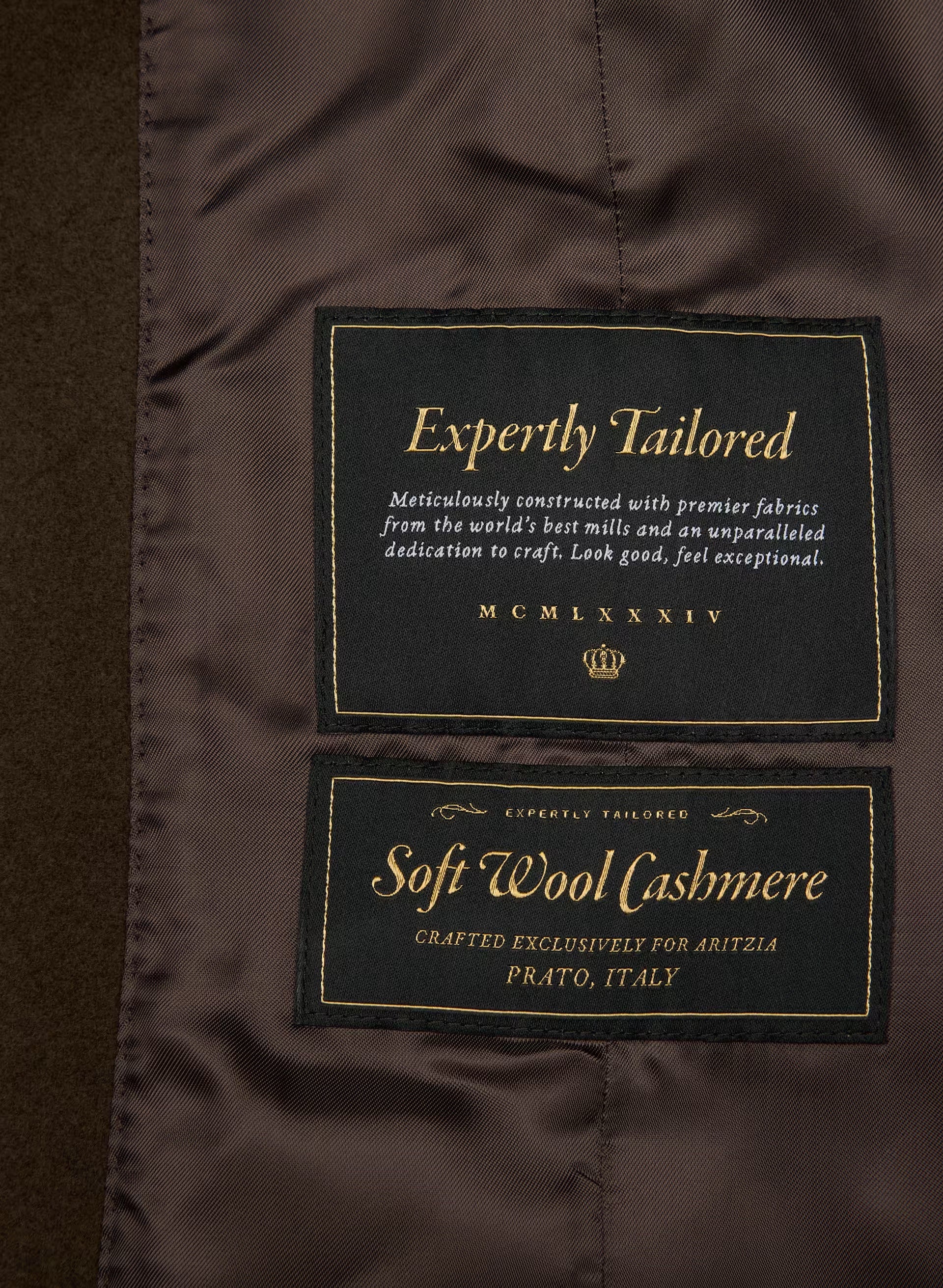The Connor Coat - Soft Wool Cashmere - RICH MOCHA BROWN