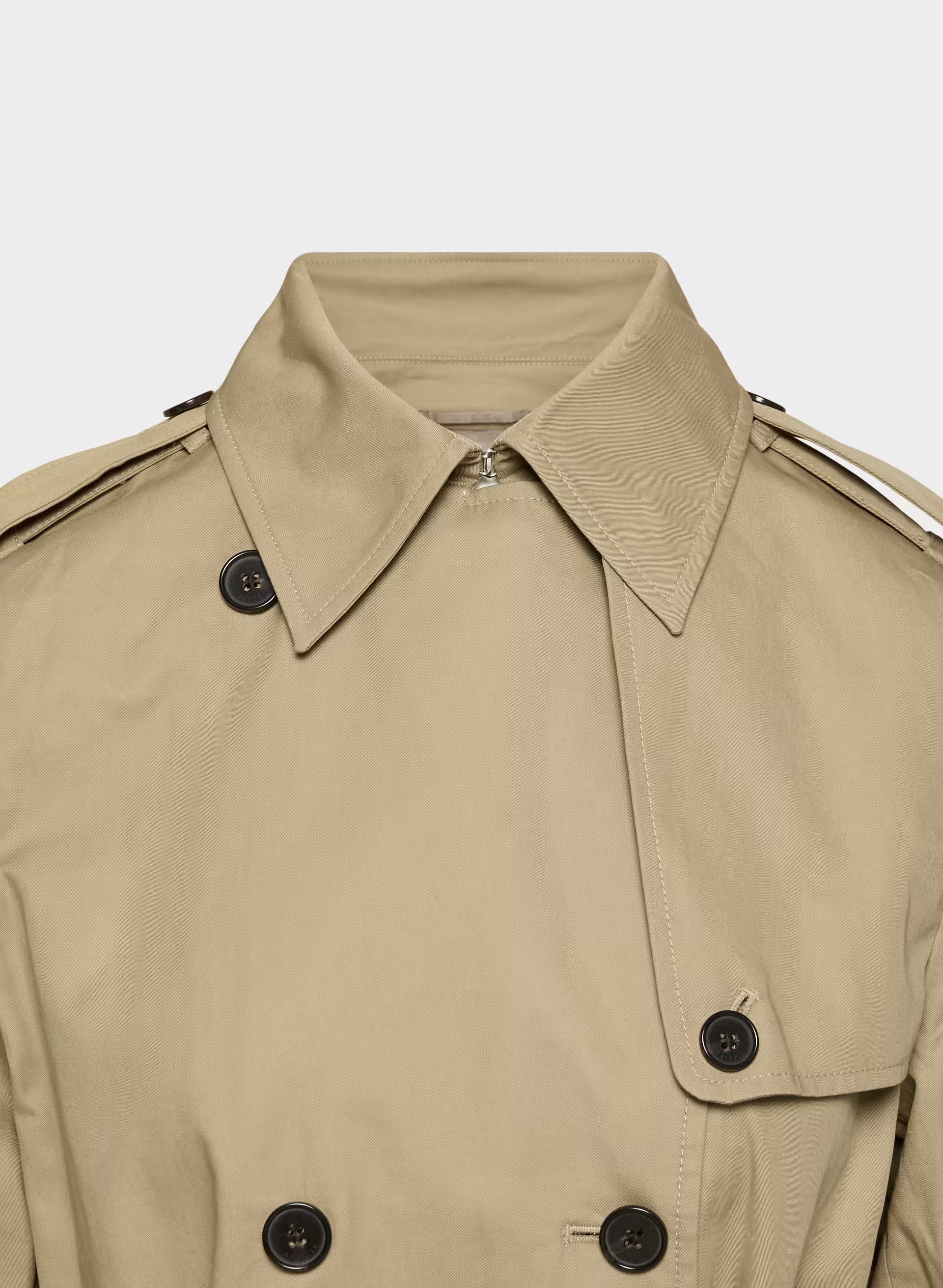 The Finch Trench Coat - City Twill - WICKER TAN