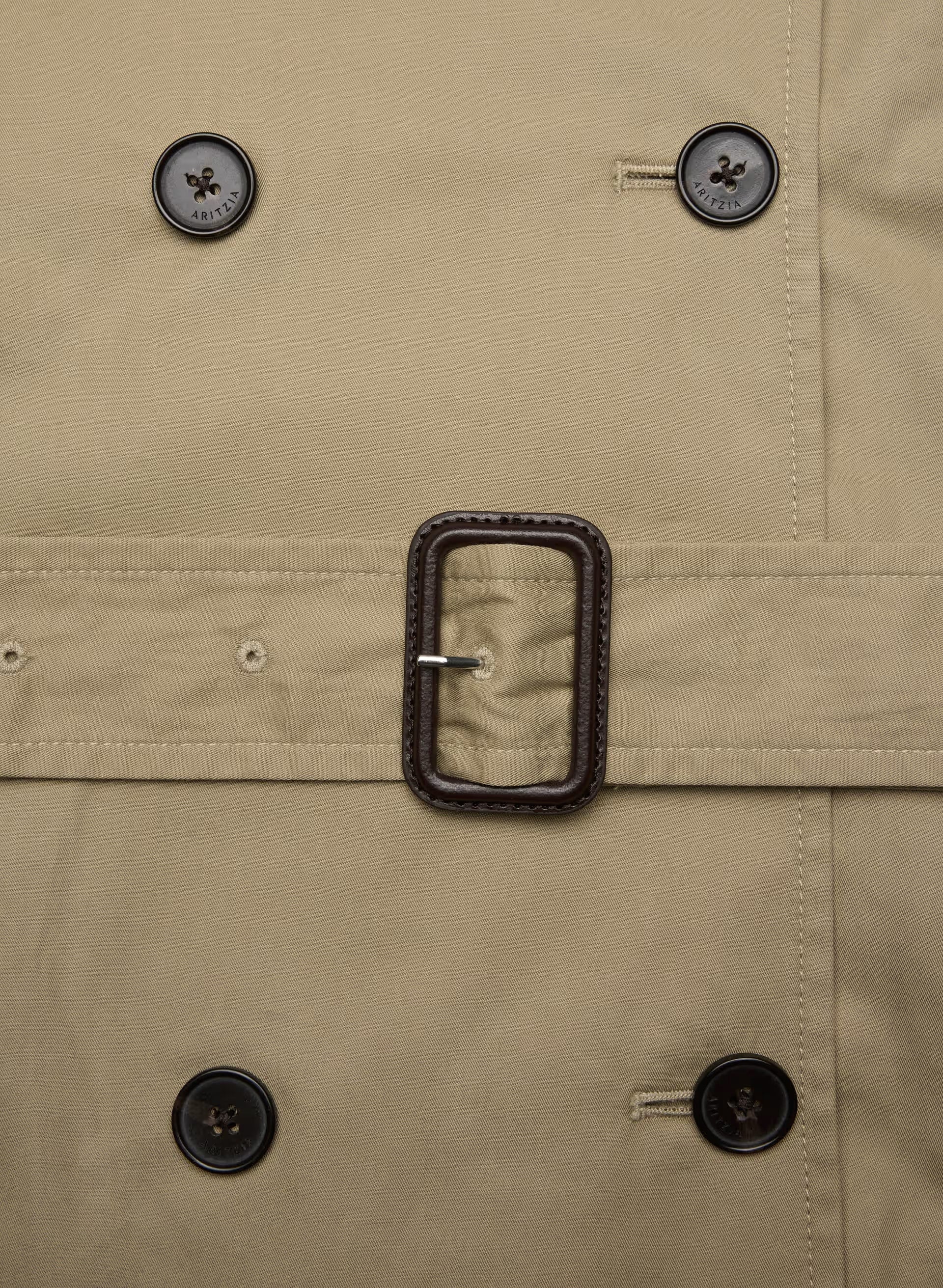 The Finch Trench Coat - City Twill - WICKER TAN