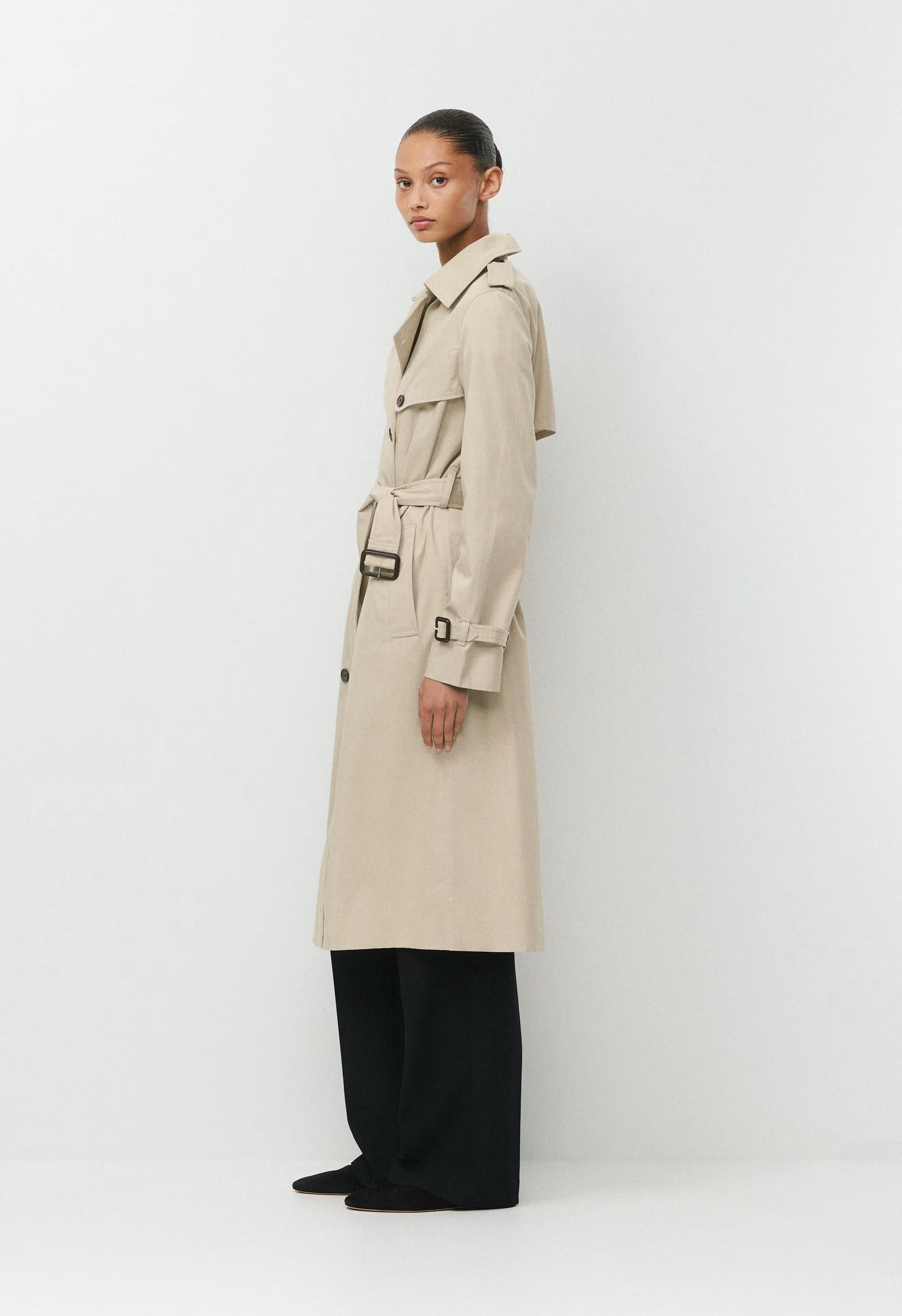 The Finch Trench Coat - City Twill - DARK OLIVE