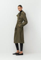 The Finch Trench Coat - City Twill - ATLAS OLIVE
