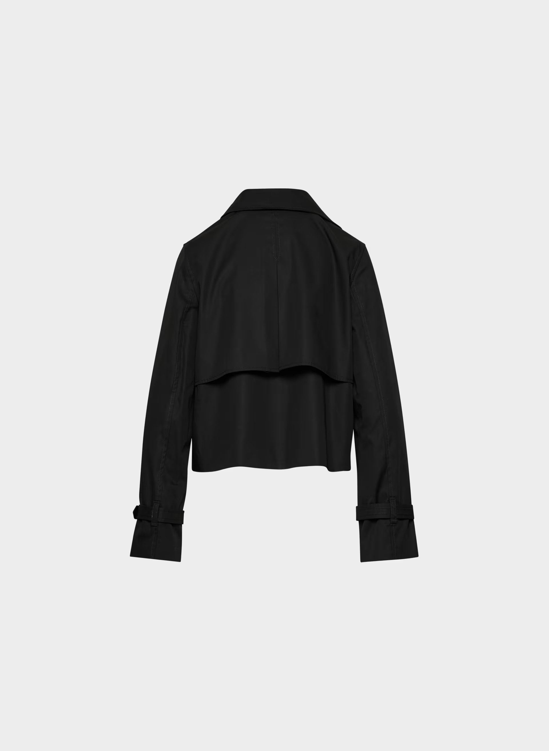 The Esquire Short Trench Coat - City Twill - BLACK