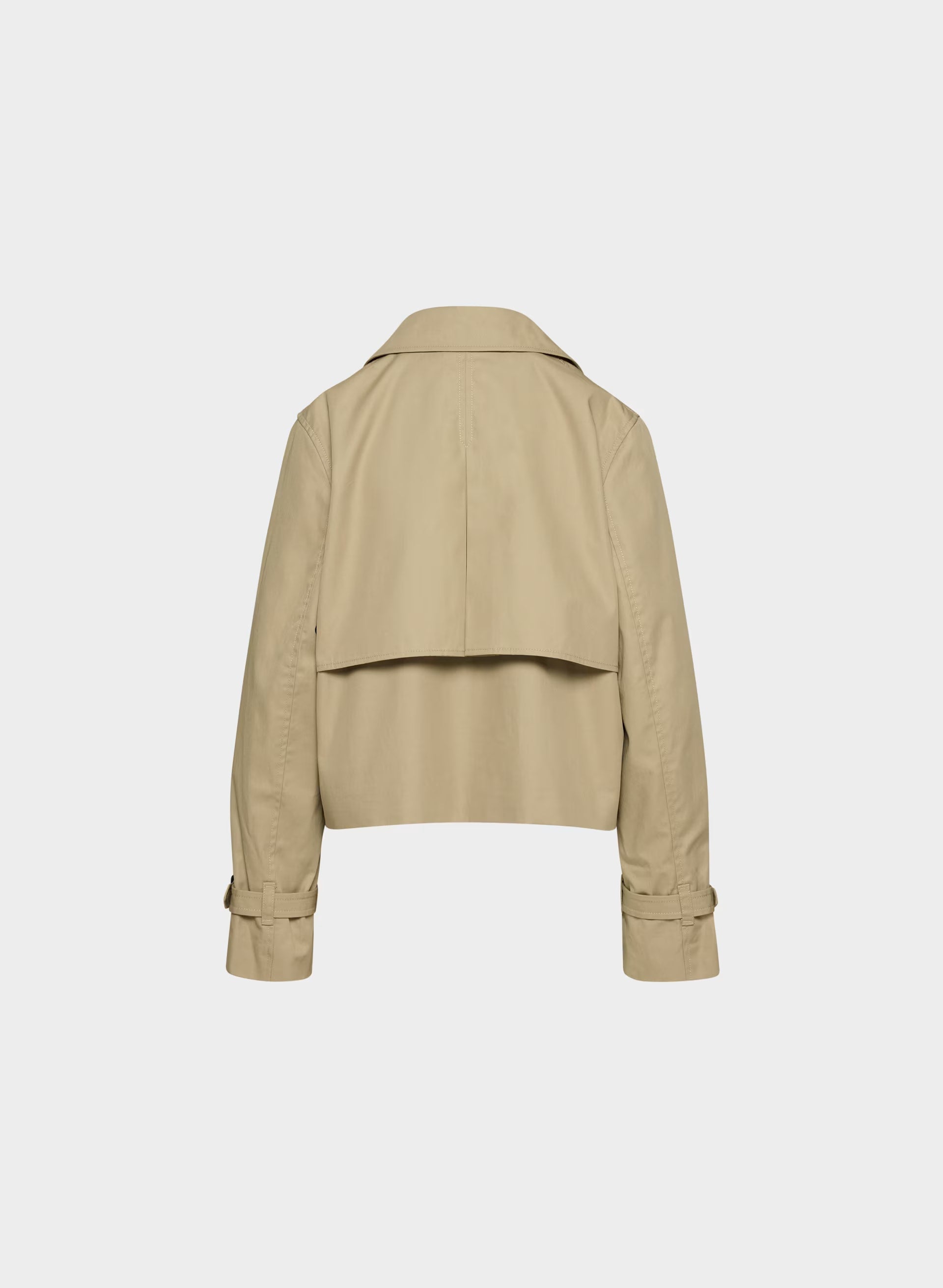 The Esquire Short Trench Coat - City Twill - WICKER TAN