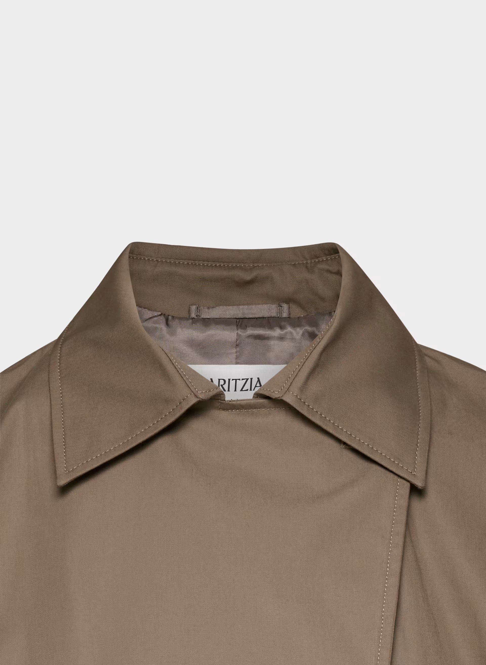 The Esquire Short Trench Coat - City Twill - FOLIO TAUPE