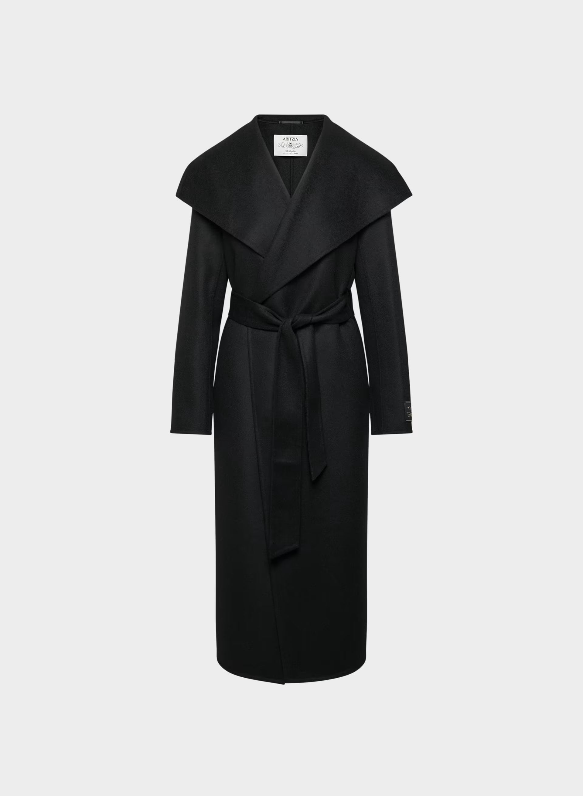 The Portfolio Double-Faced Coat - Luxe (Re)Wool - BLACK