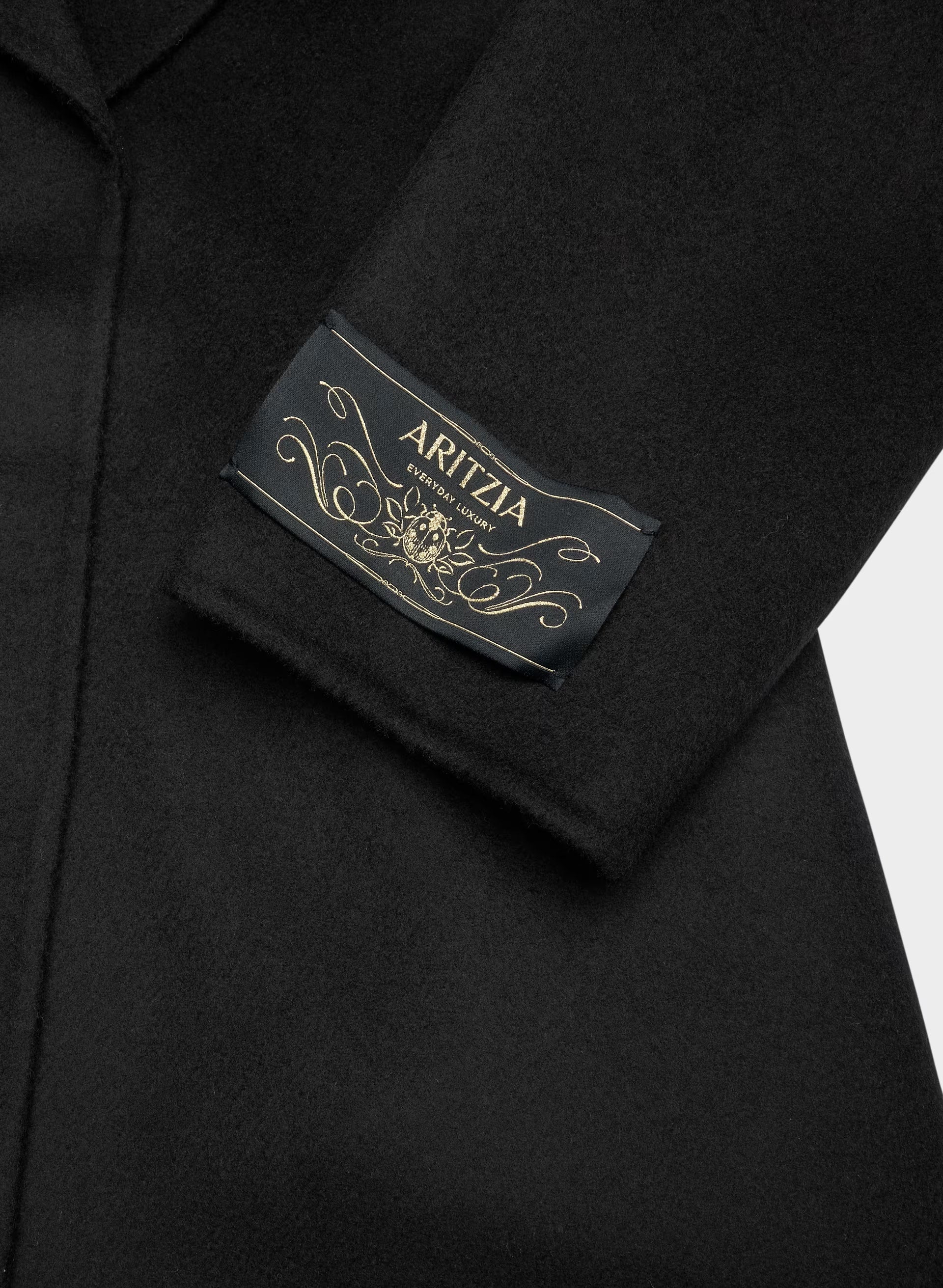 The Portfolio Double-Faced Coat - Luxe (Re)Wool - BLACK