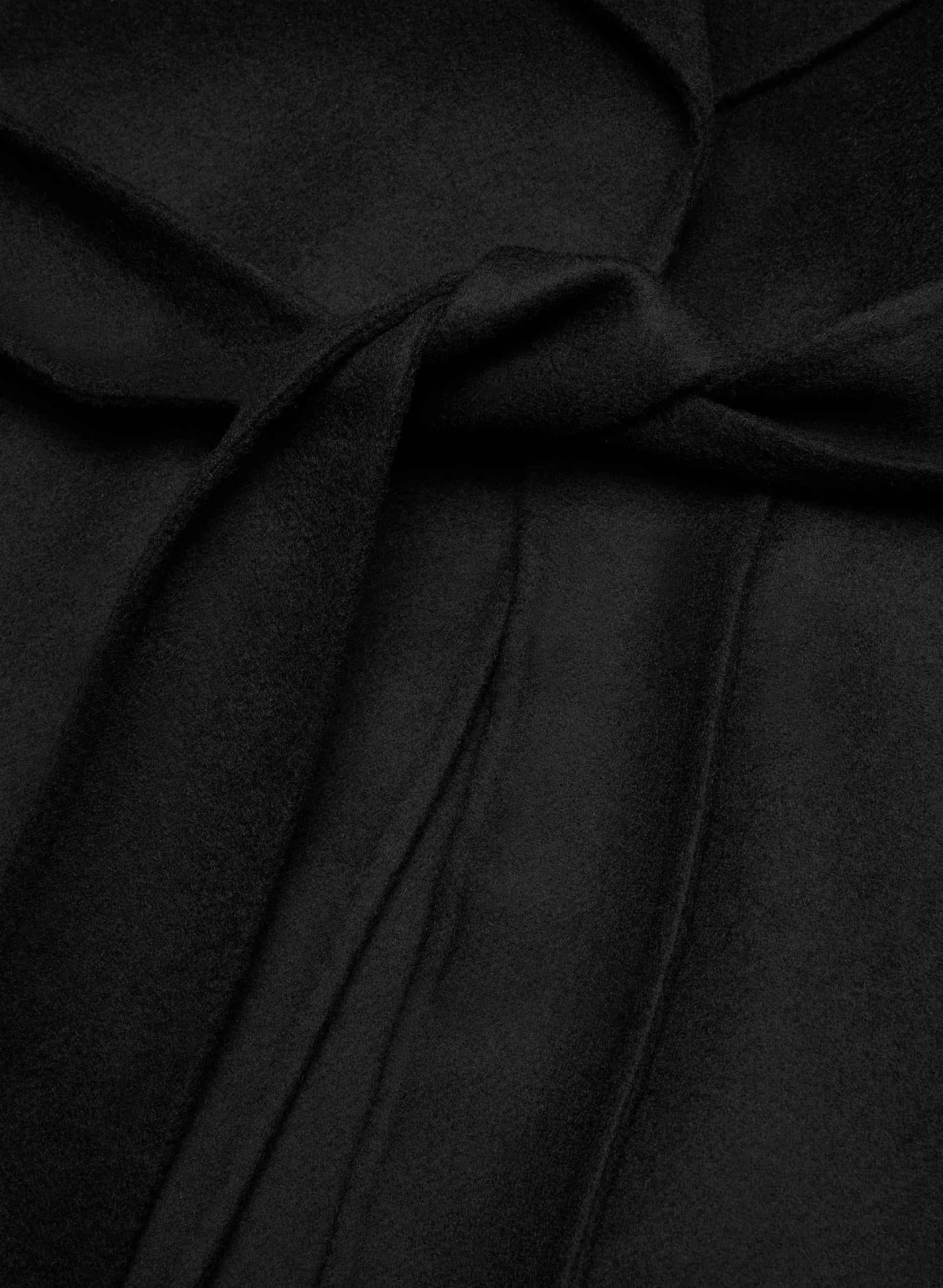The Portfolio Double-Faced Coat - Luxe (Re)Wool - BLACK