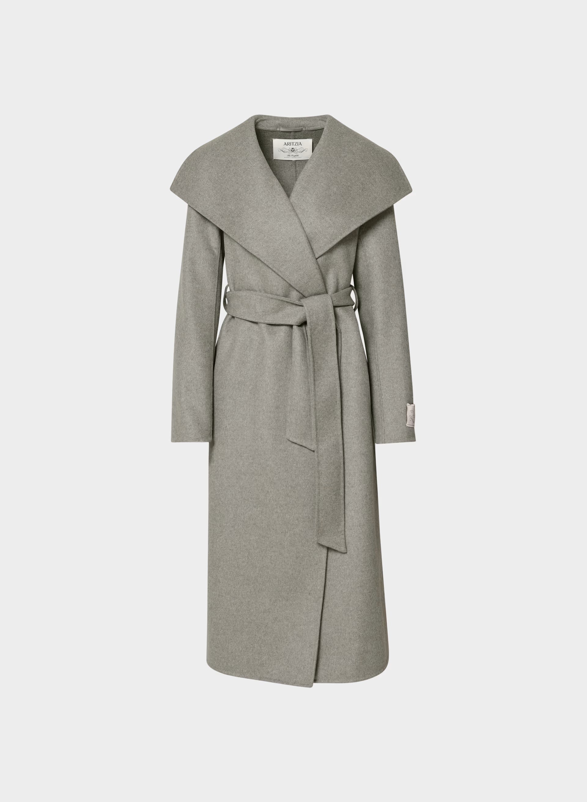 The Portfolio Double-Faced Coat - Luxe (Re)Wool - HEATHER DARK TAUPE
