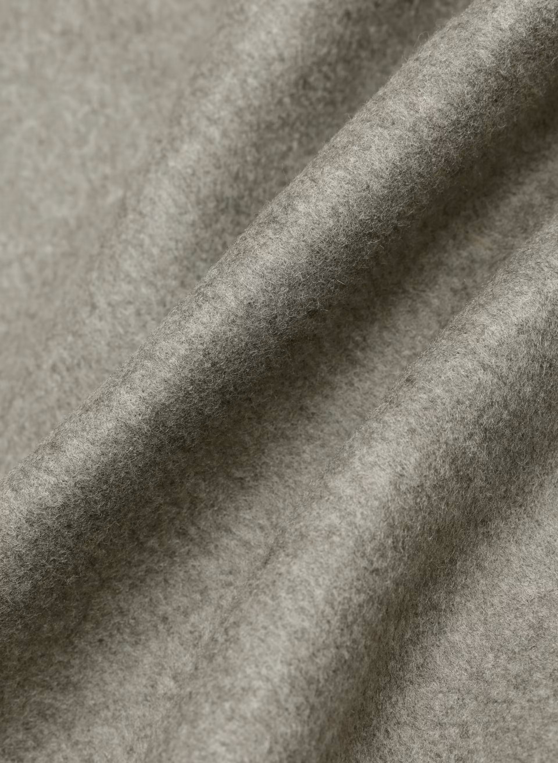 The Portfolio Double-Faced Coat - Luxe (Re)Wool - HEATHER DARK TAUPE