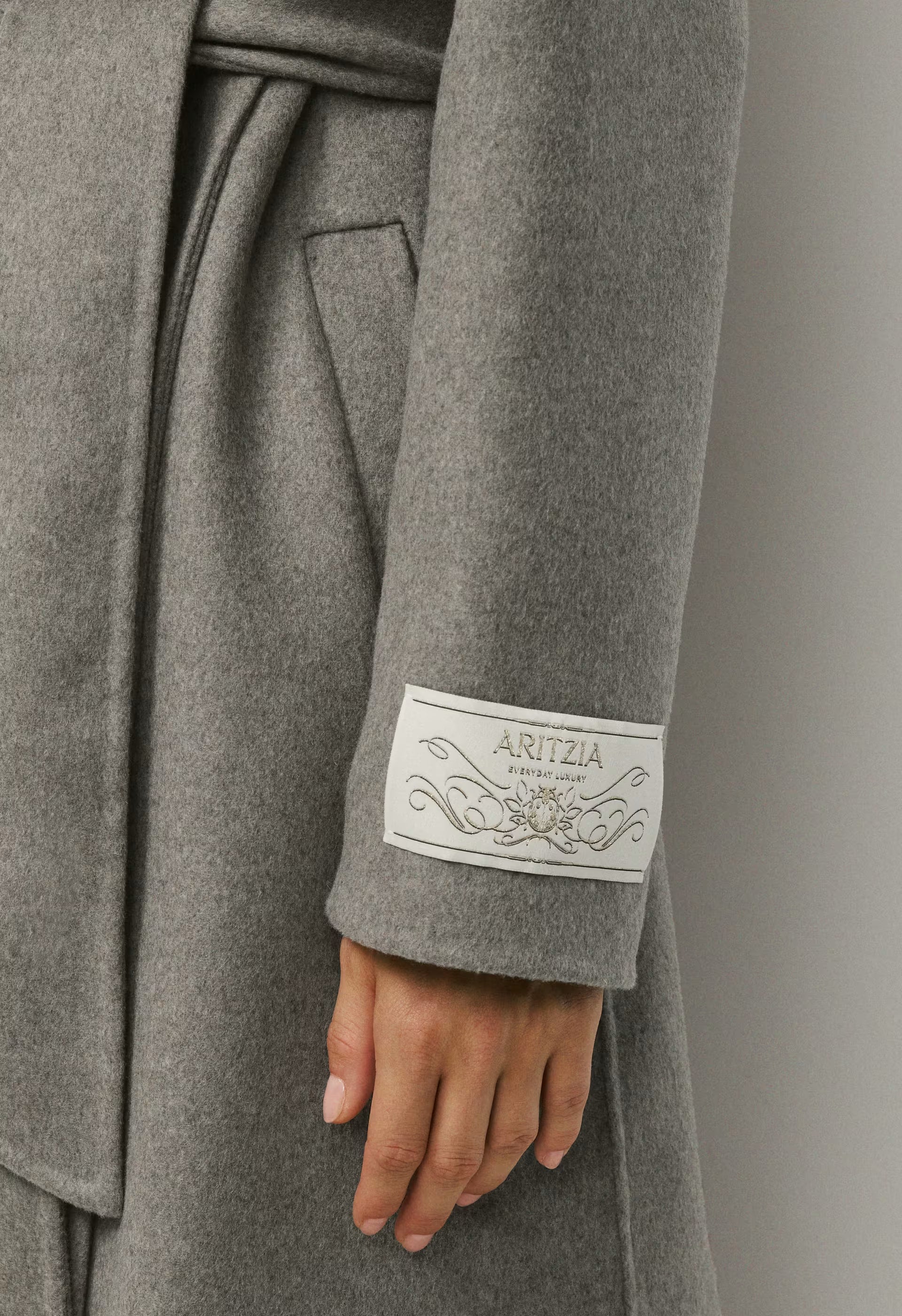 The Portfolio Double-Faced Coat - Luxe (Re)Wool - HEATHER DARK TAUPE