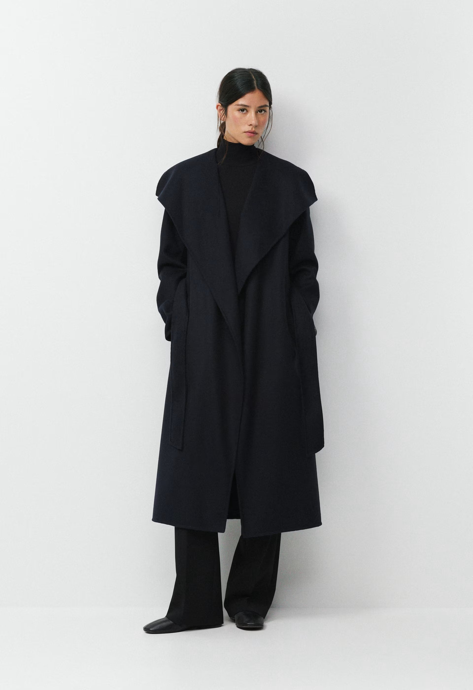 The Portfolio Double-Faced Coat - Luxe (Re)Wool - DARK NIGHT NAVY