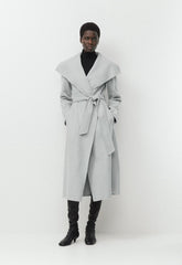 The Portfolio Double-Faced Coat - Luxe (Re)Wool - HEATHER CHROME