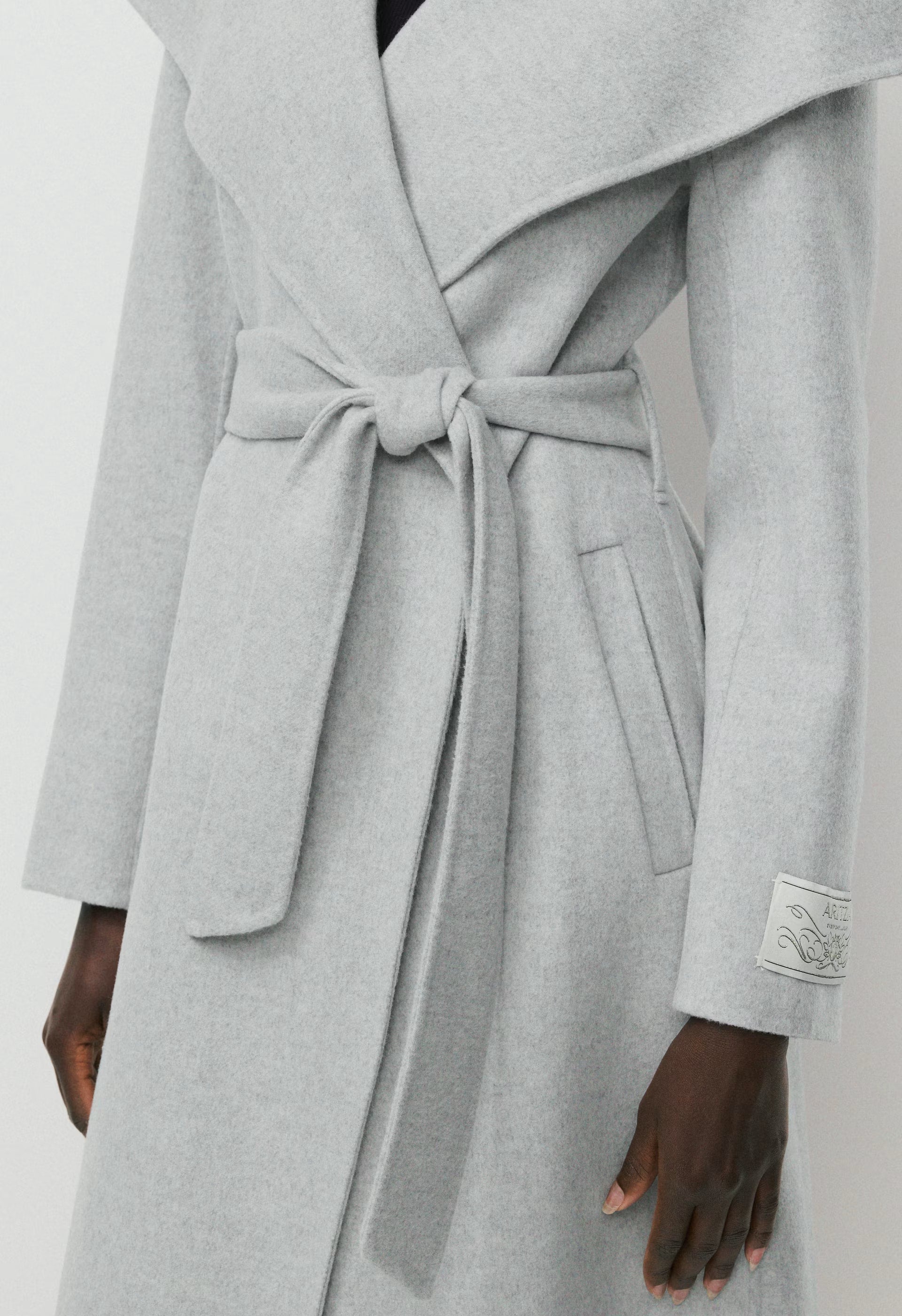 The Portfolio Double-Faced Coat - Luxe (Re)Wool - HEATHER CHROME
