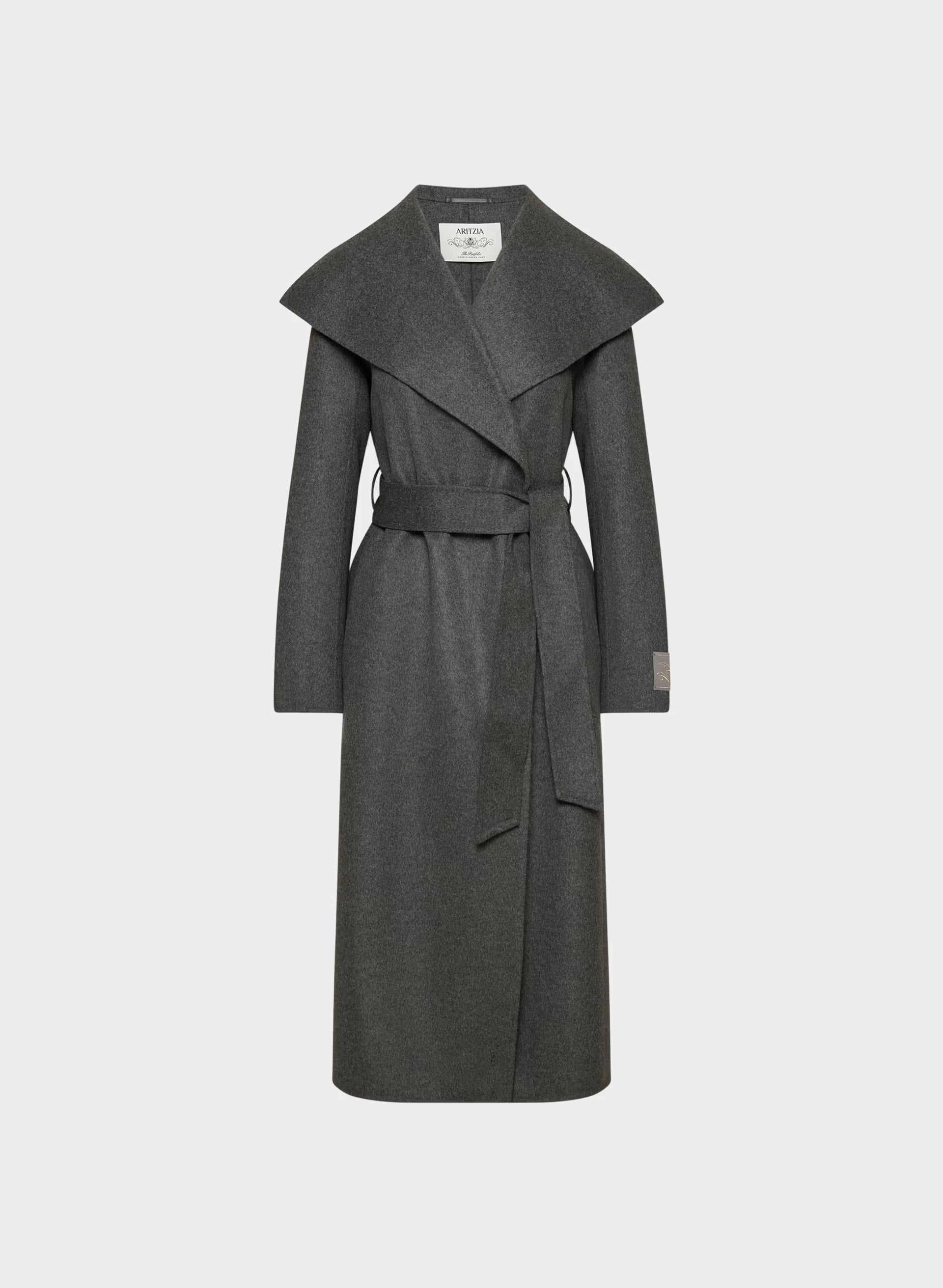 The Portfolio Double-Faced Coat - Luxe (Re)Wool - HEATHER CHARCOAL