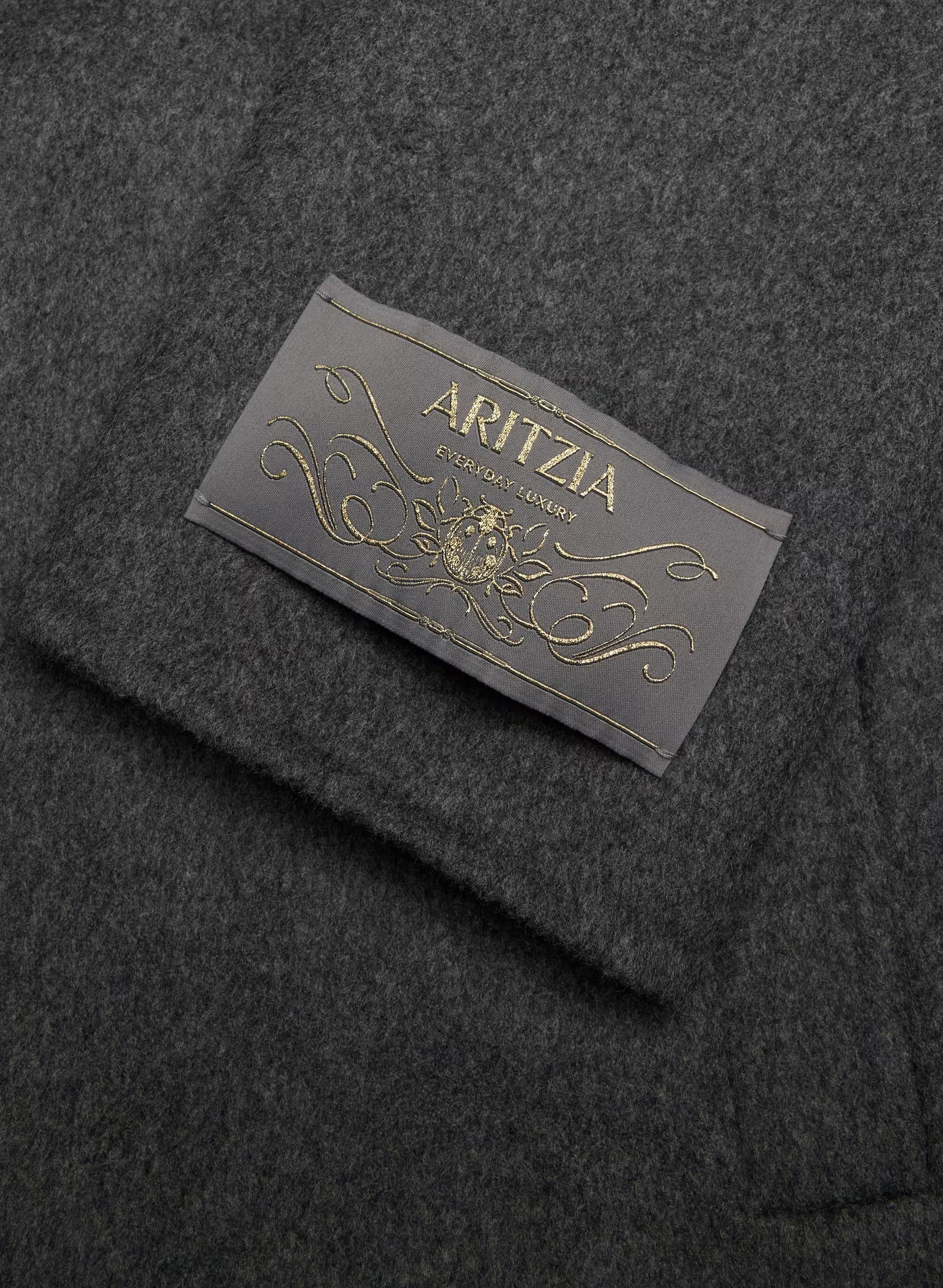 The Portfolio Double-Faced Coat - Luxe (Re)Wool - HEATHER CHARCOAL