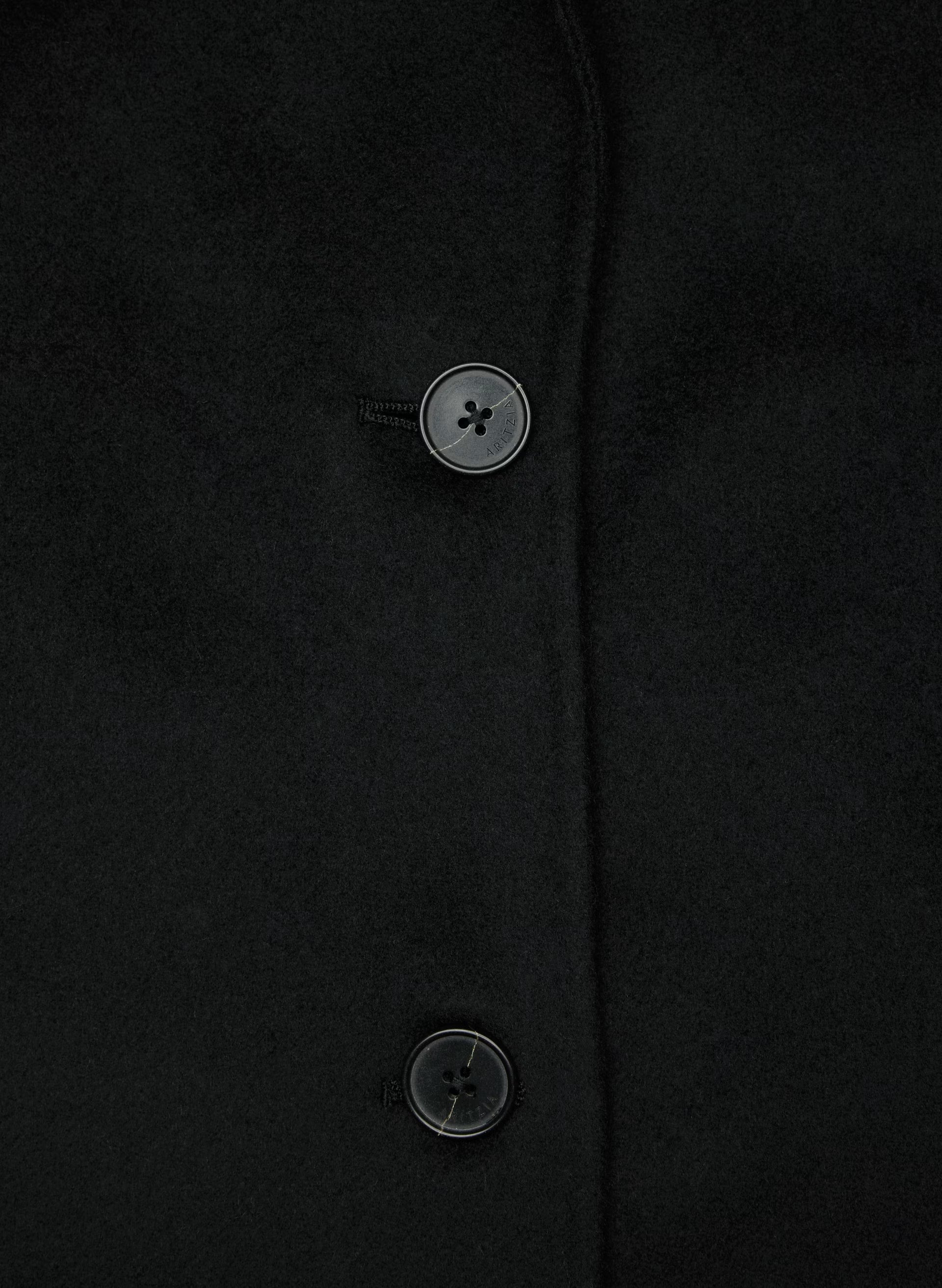 The Only Double-Faced Coat - Luxe (Re)Wool - BLACK