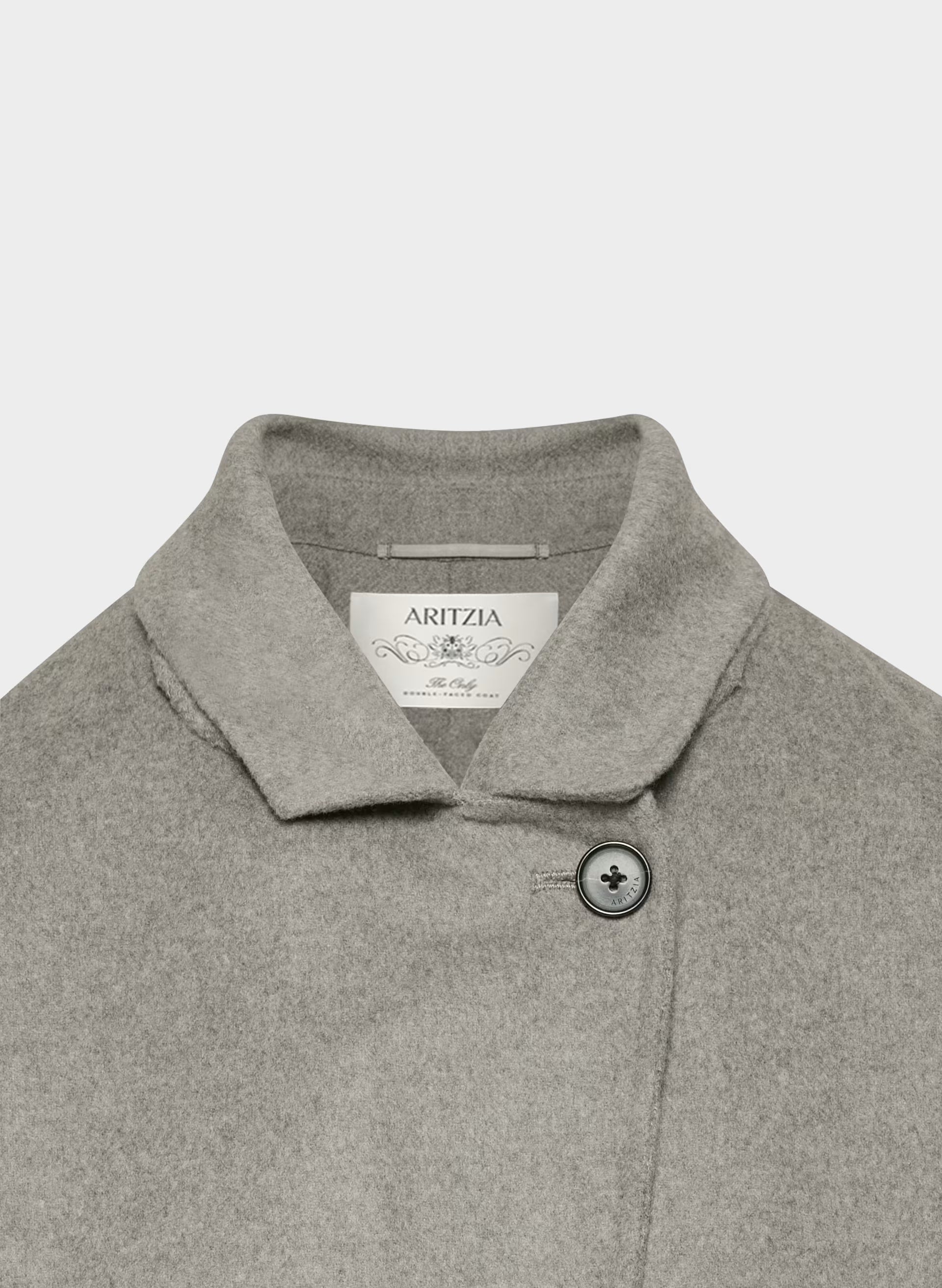 The Only Double-Faced Coat - Luxe (Re)Wool - HEATHER DARK TAUPE