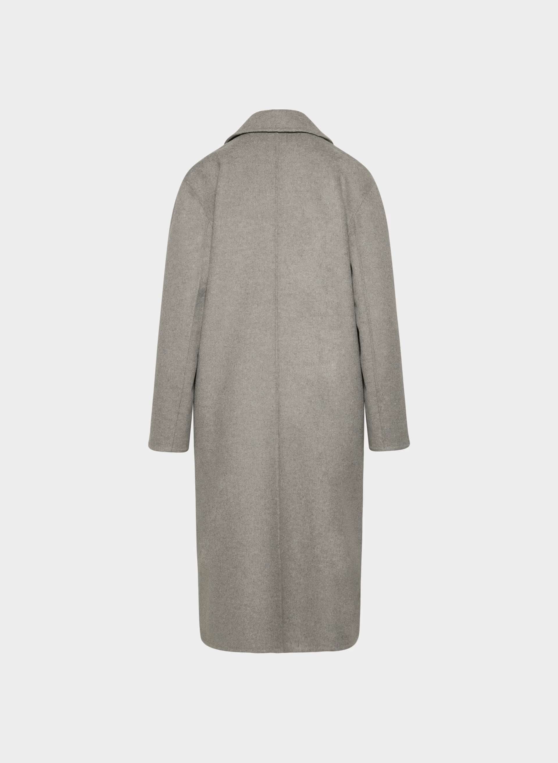 The Only Double-Faced Coat - Luxe (Re)Wool - HEATHER DARK TAUPE