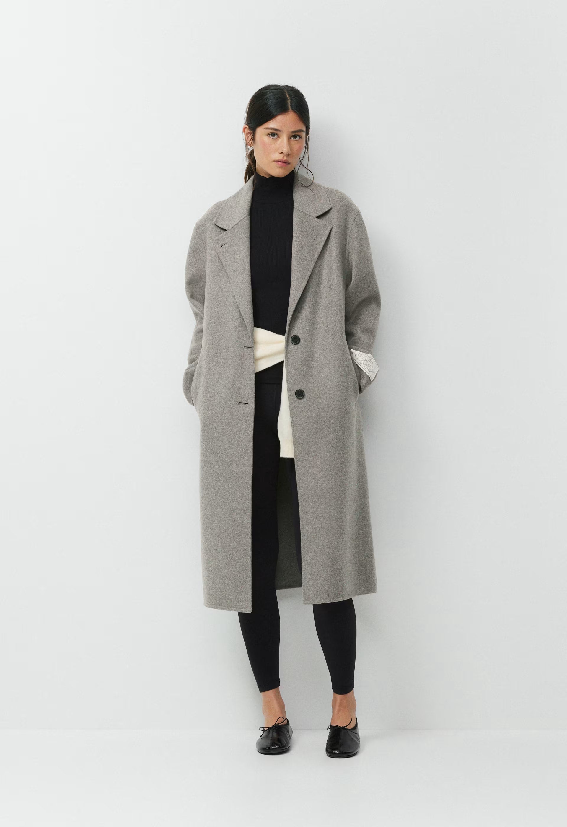 The Only Double-Faced Coat - Luxe (Re)Wool - HEATHER CHROME