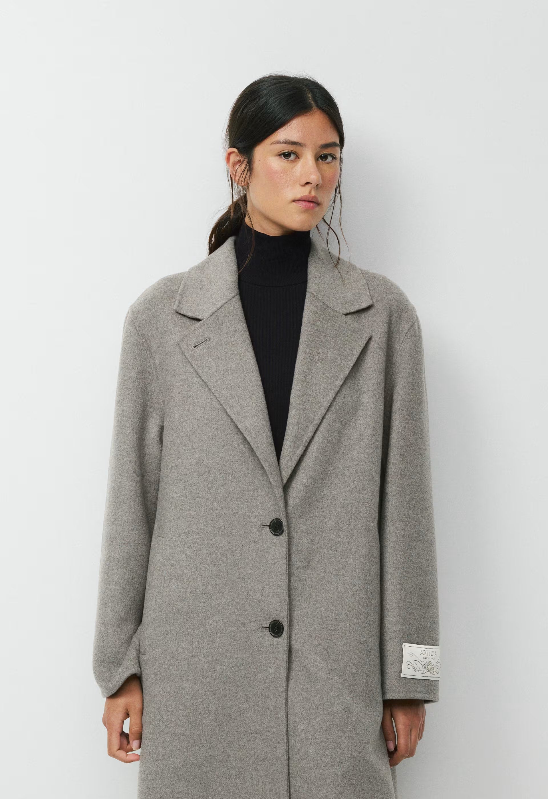 The Only Double-Faced Coat - Luxe (Re)Wool - BLACK
