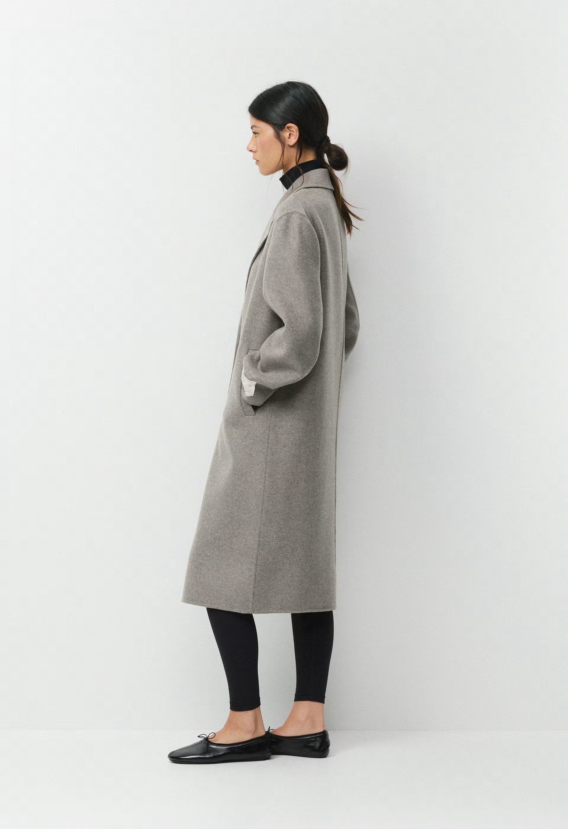 The Only Double-Faced Coat - Luxe (Re)Wool - HEATHER CHROME