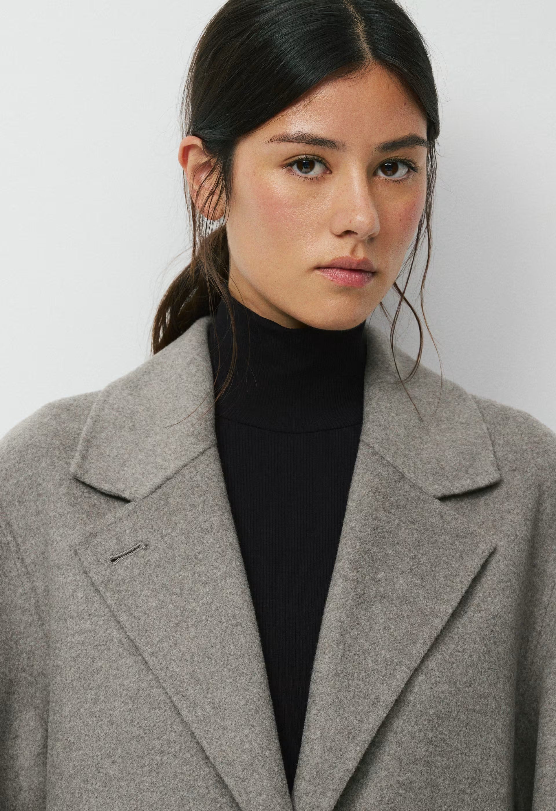 The Only Double-Faced Coat - Luxe (Re)Wool - HEATHER CHROME