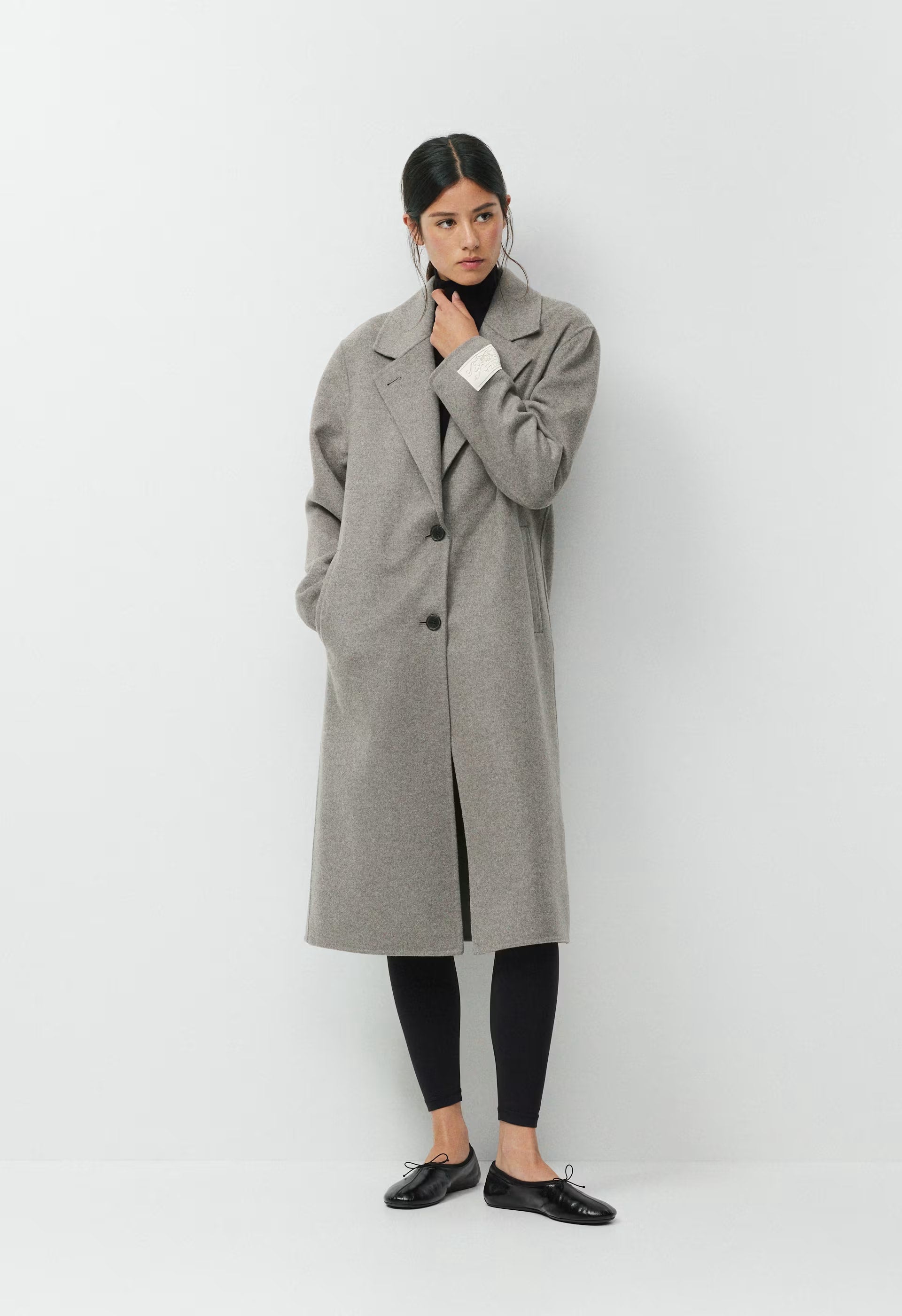 The Only Double-Faced Coat - Luxe (Re)Wool - HEATHER DARK TAUPE
