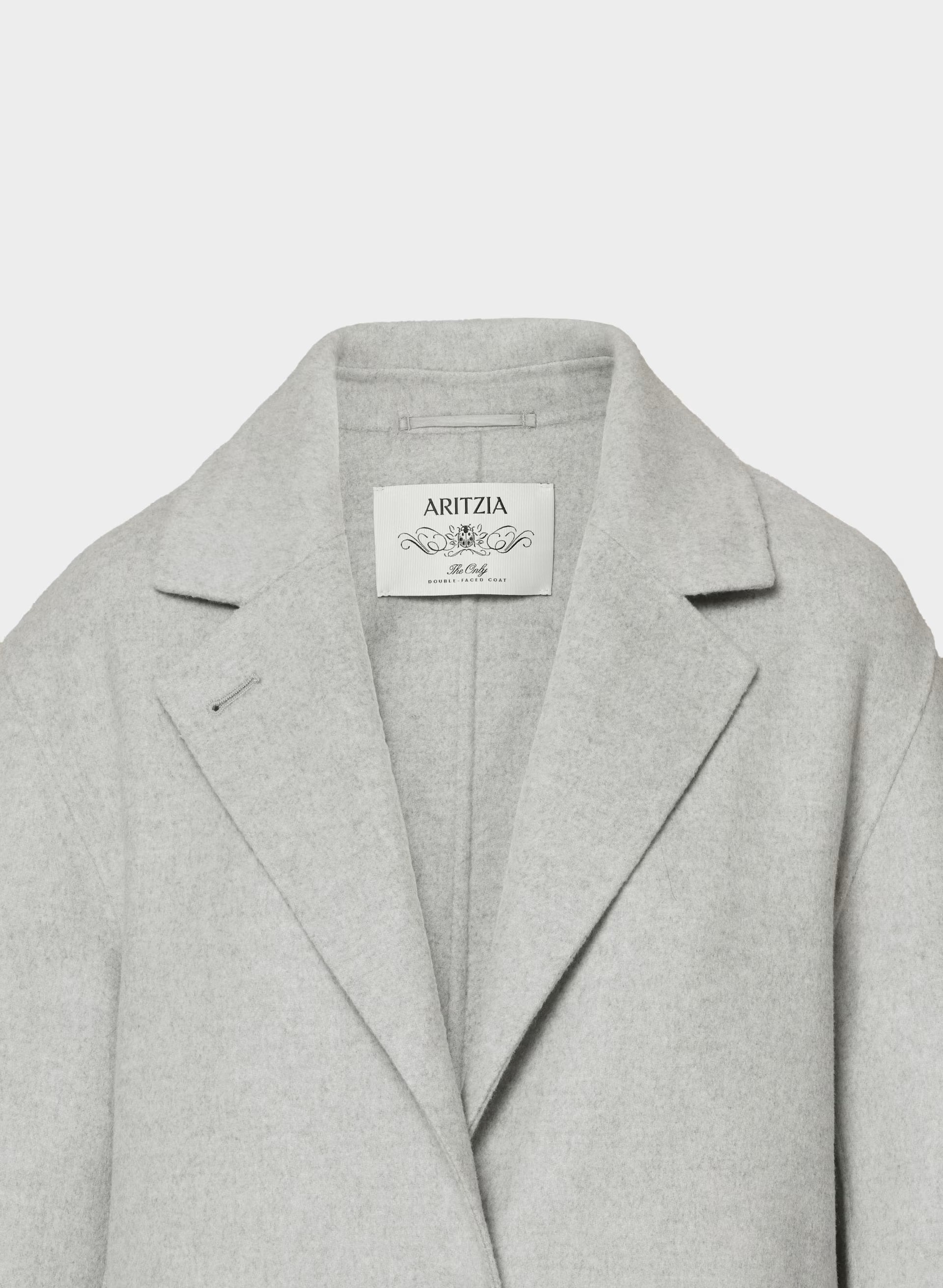 The Only Double-Faced Coat - Luxe (Re)Wool - HEATHER CHROME