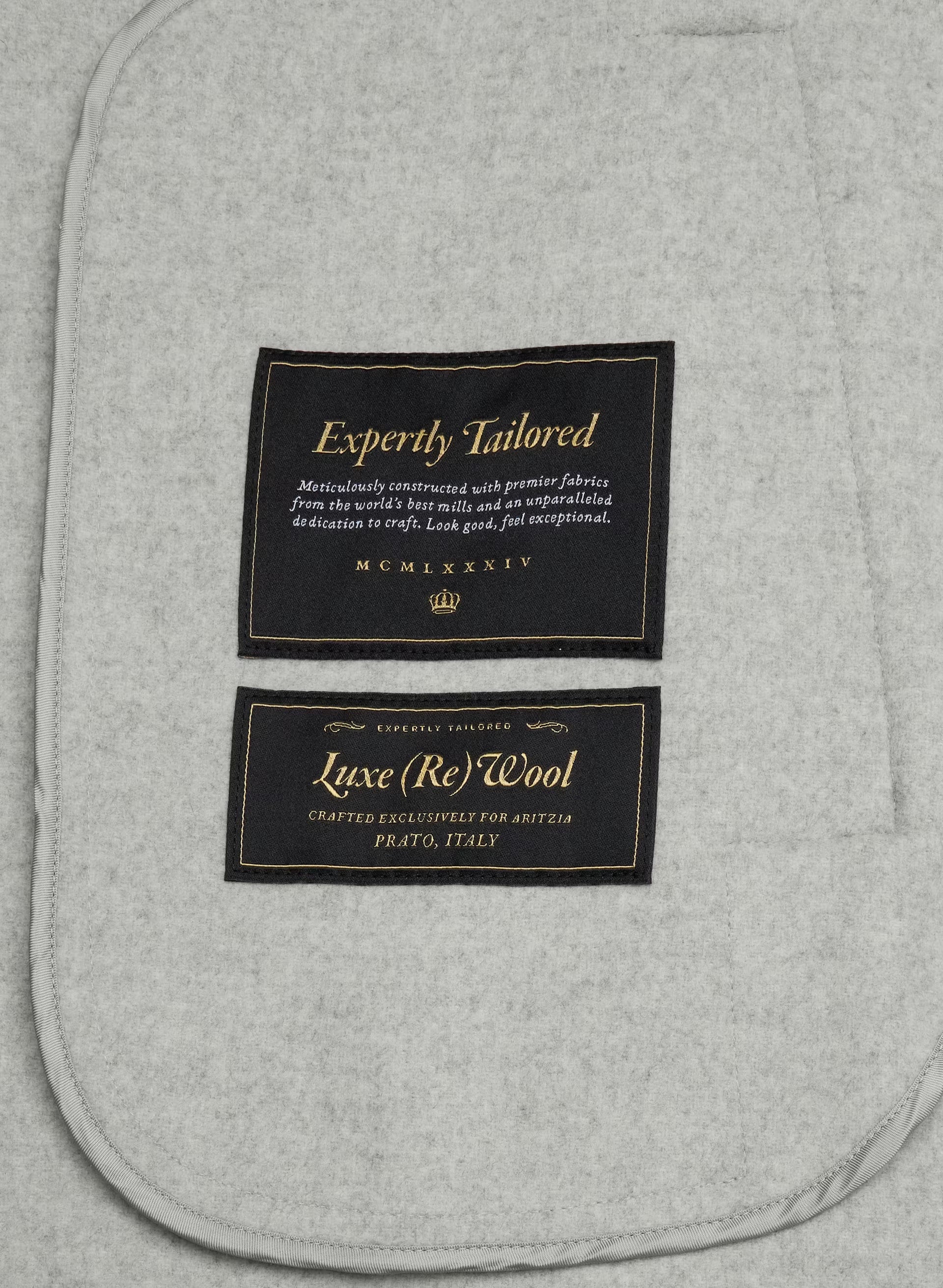 The Only Double-Faced Coat - Luxe (Re)Wool - HEATHER CHROME