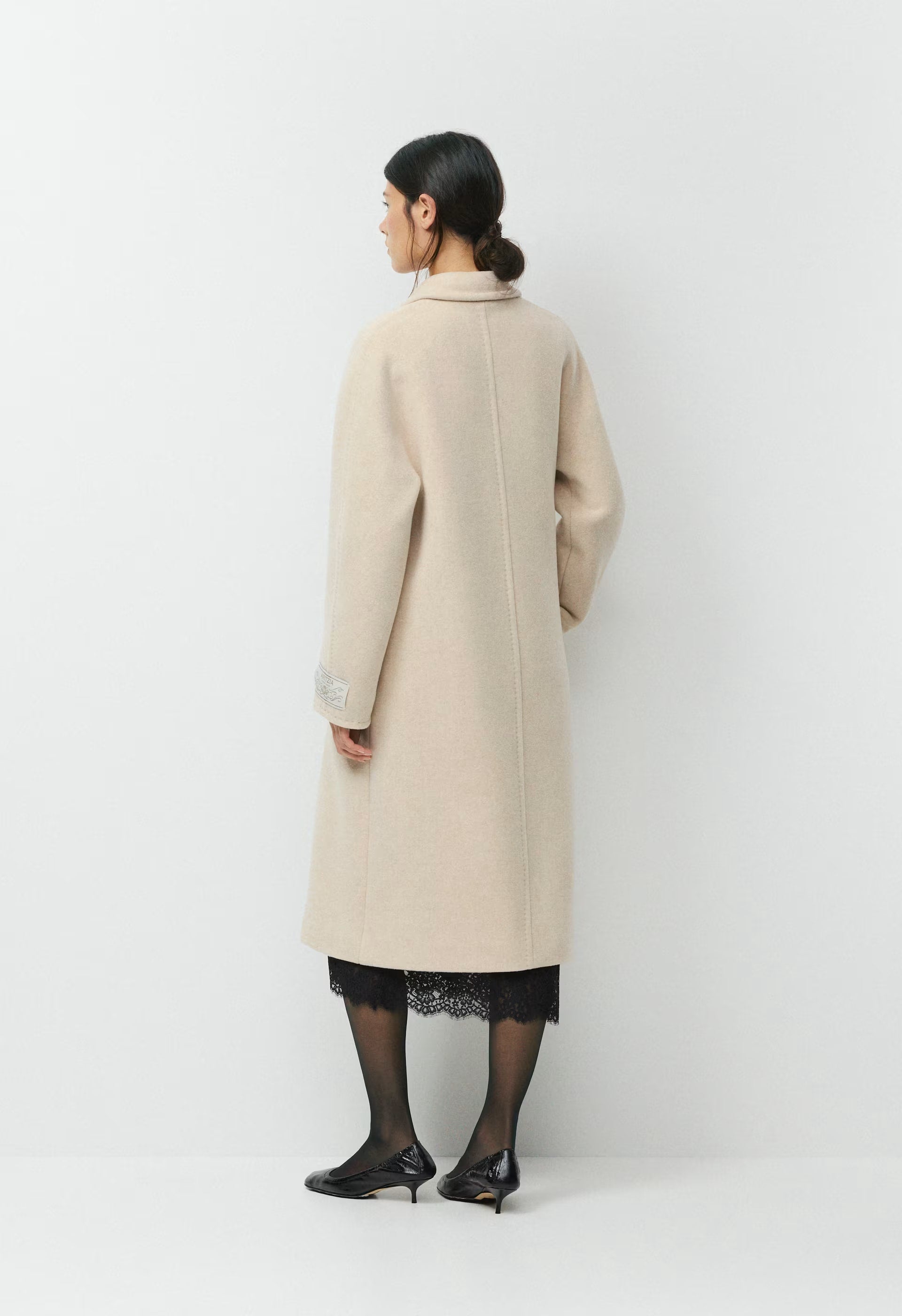 The Slouch™ Coat - Soft Wool Cashmere - HEATHER LIGHT OATMEAL